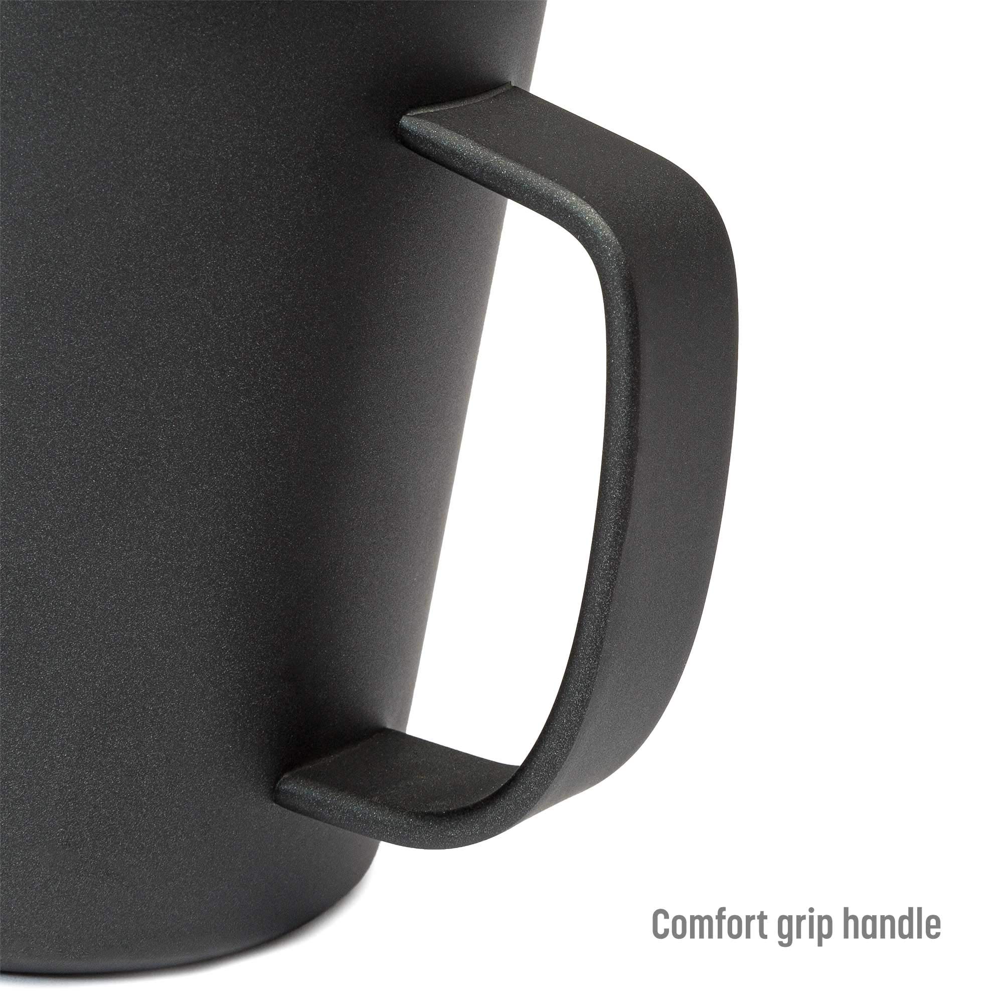 Goodful Travel Mug, Stainless Steel Insulated, Double Wall Vacuum Sealed Coffee Cup With Leak Proof Lid, 14 Ounce, Gray