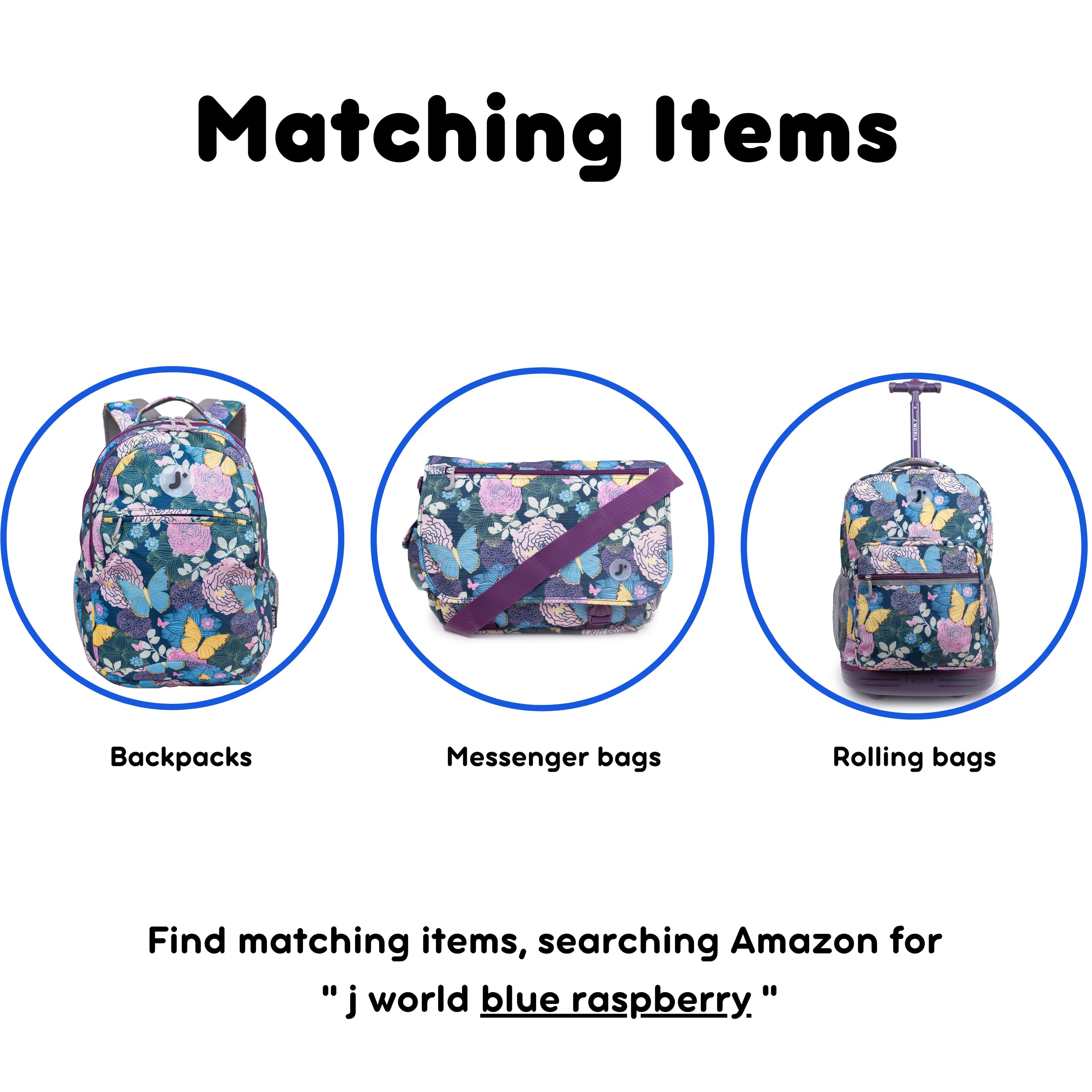 J World New York Cody Lunch Bag, Blue Raspberry, One Size