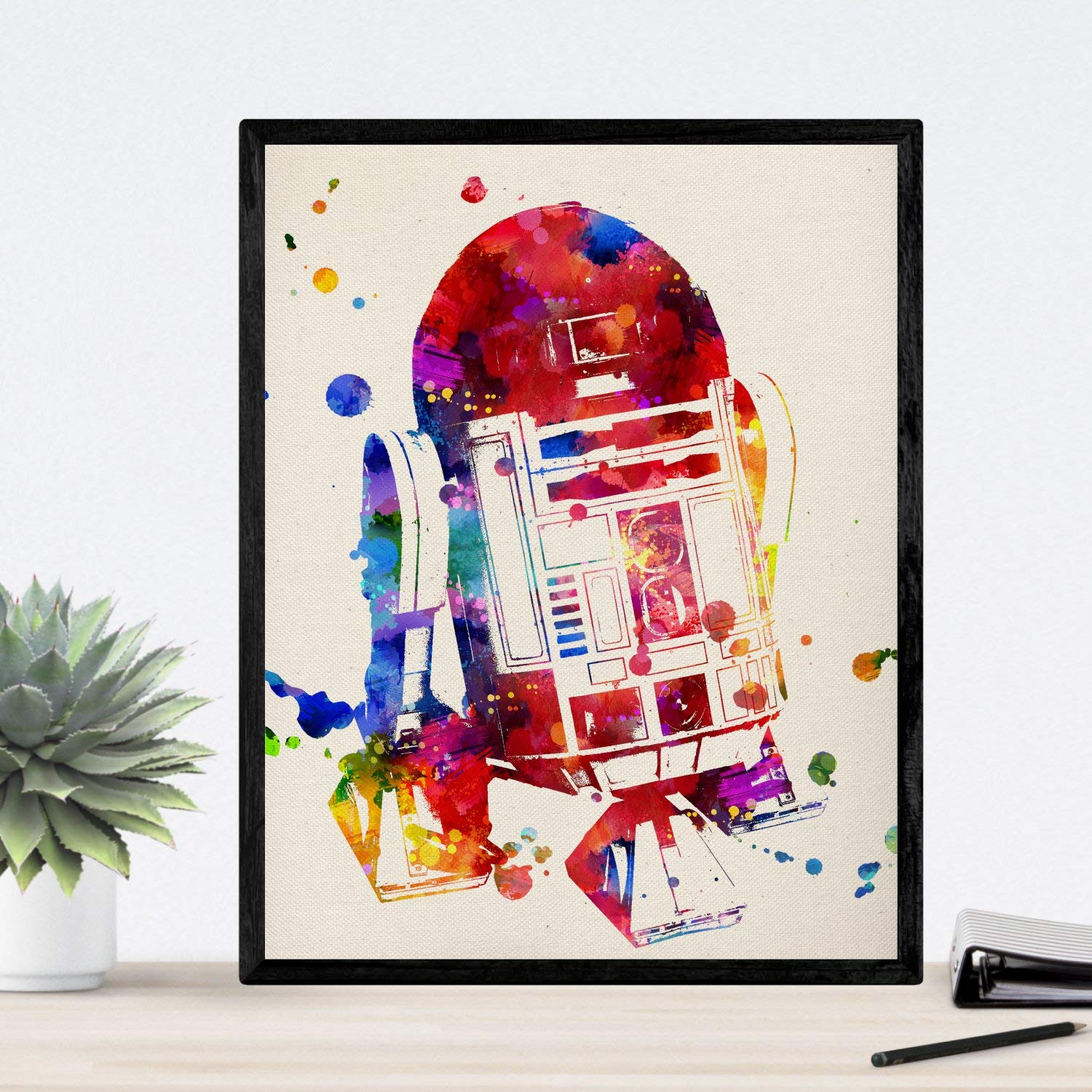 nacnic STAR WARS Watercolor Poster - Set of 1, 250g Paper Art for Home Office, Model 10842, 10846, 10847, 11403-a