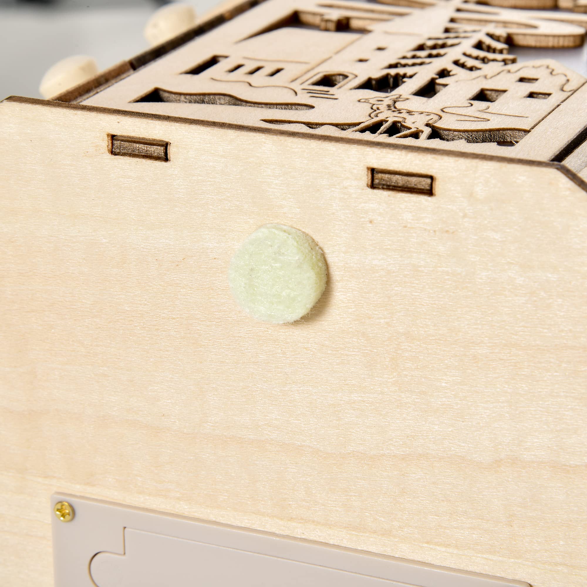 HOMCOM Christmas Advent Calendar, Light Up Table Xmas Wooden Holiday Decoration with Countdown Drawers and Village, for Kids and