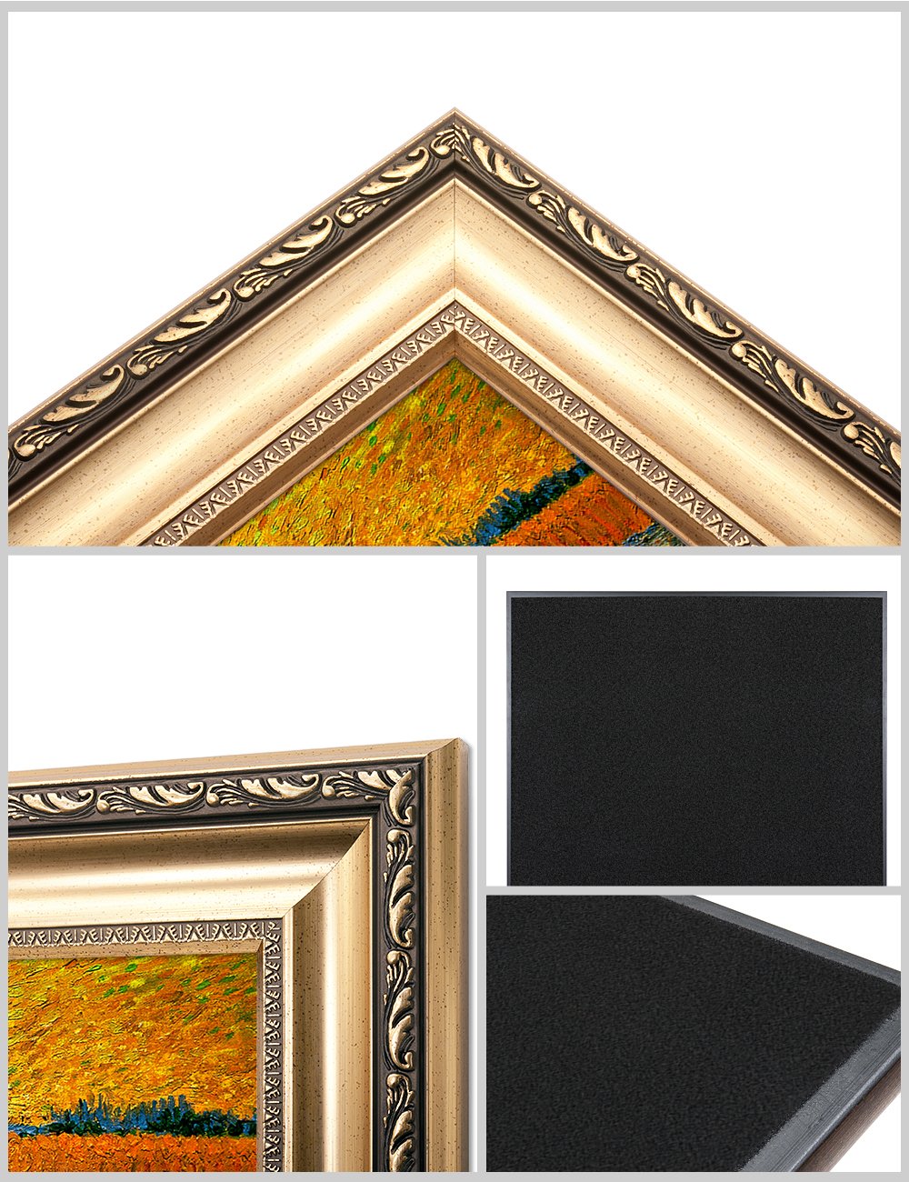 Decorarts - The Sower, Vincent Van Gogh Art Reproduction. Giclee Prints Match With Golden Framed For Wall Decor. Picture Size: 2