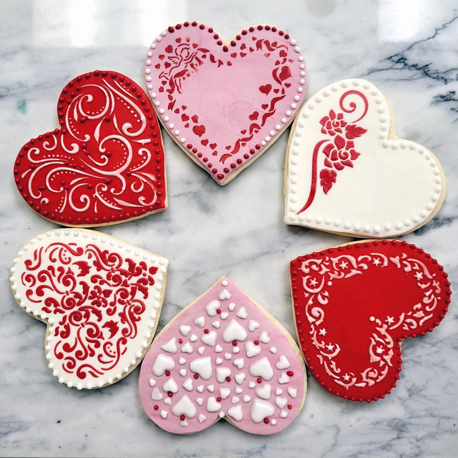 Heart Miniprint Cookie And Craft Stencil By Designer Stencils