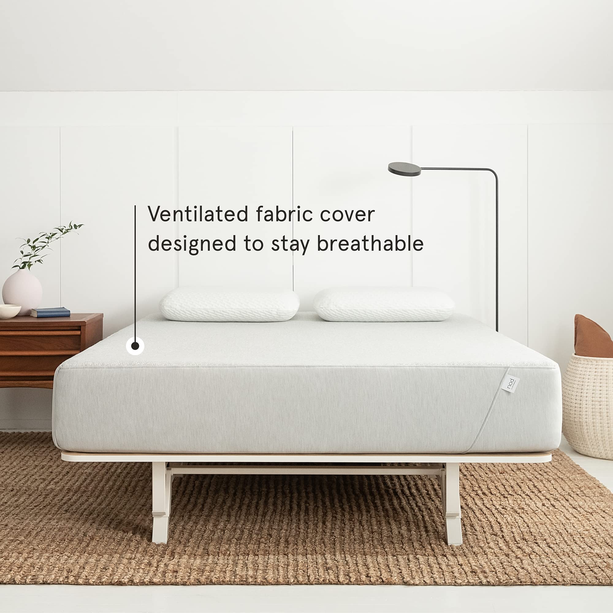 Nod Hybrid By Tuft & Needle Plush 10'' Twin Xl Size Mattress In A Box, Breathable Adaptive Foam, Supportive Pocketed Coils, 100