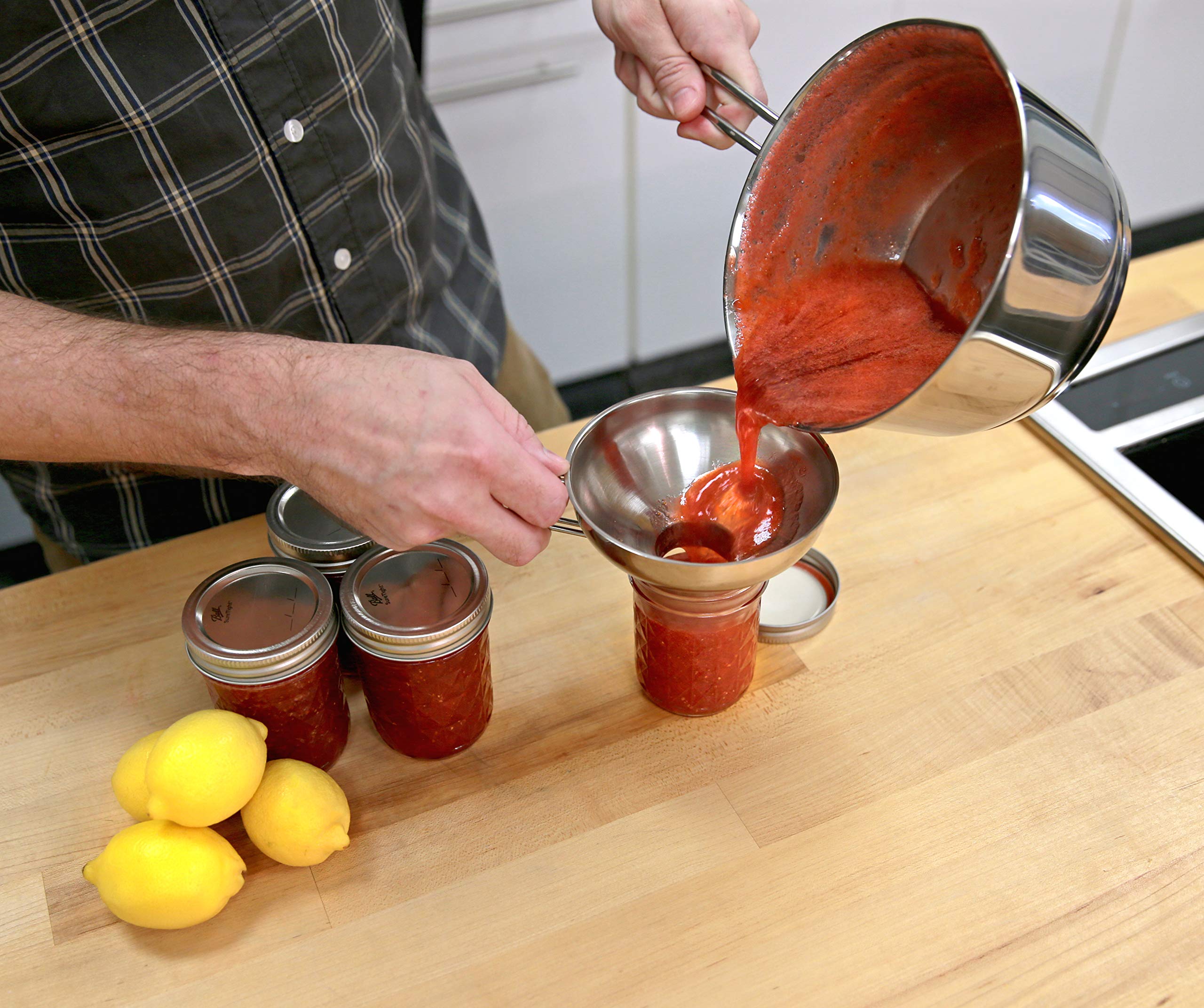 Kchenprofi 18/10 Stainless Steel Jam Funnel - Silver - Metal Funnels For Kitchen Use - Wide Mouth Kitchen Funnel