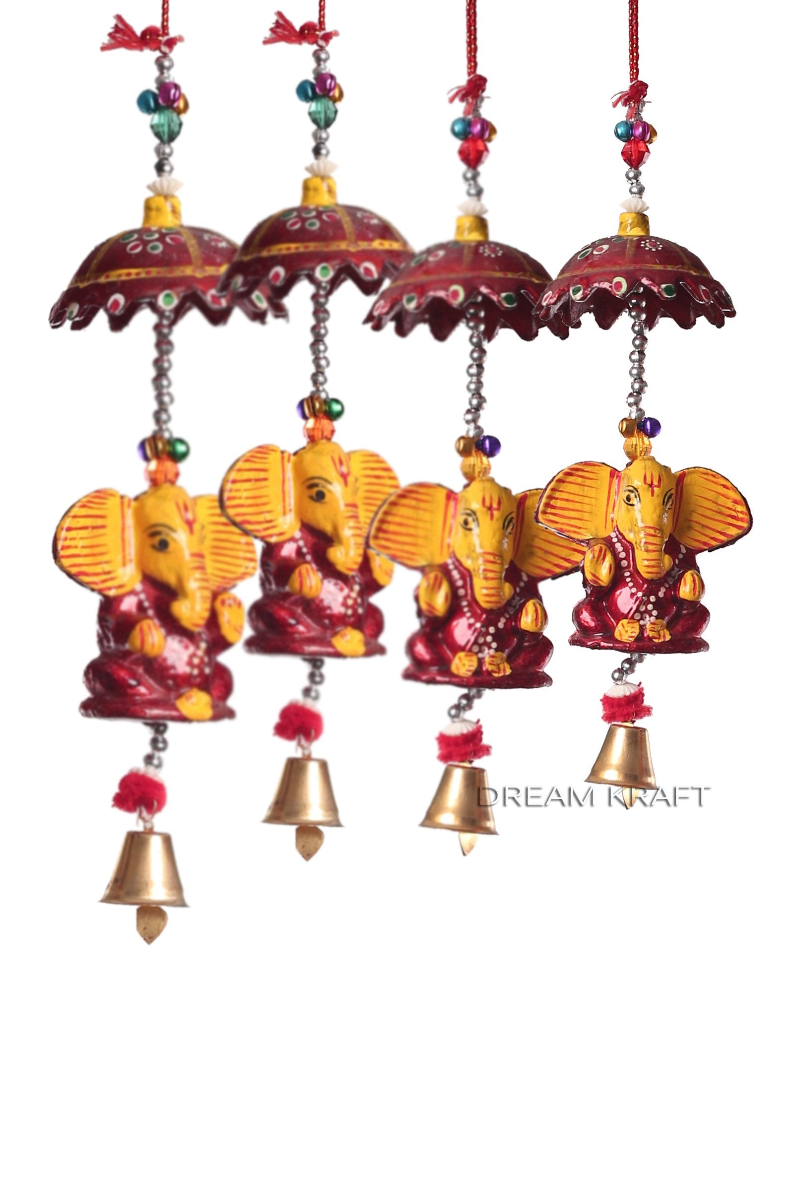 DreamKraft Paper Mache Handcrafted Decorative Ganesha Door Hangings Wall Art for Main Door for Home Festive Gifting, Housewarmin