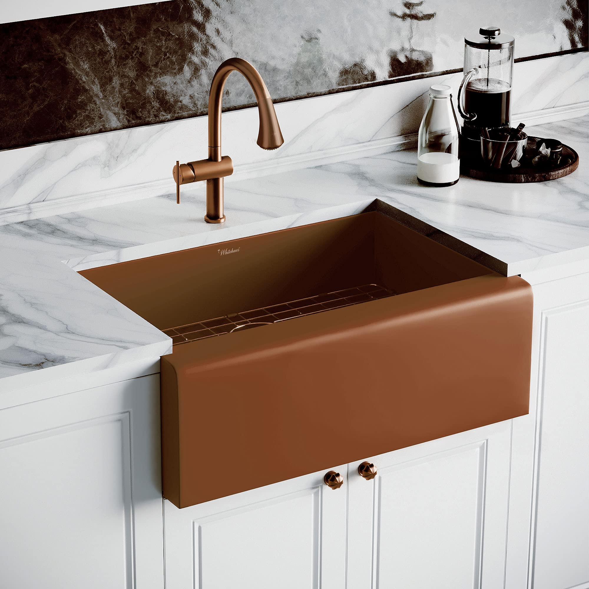 Whitehaus Whnpl3020-Co Noah Plus Collection Kitchen Sink Copper