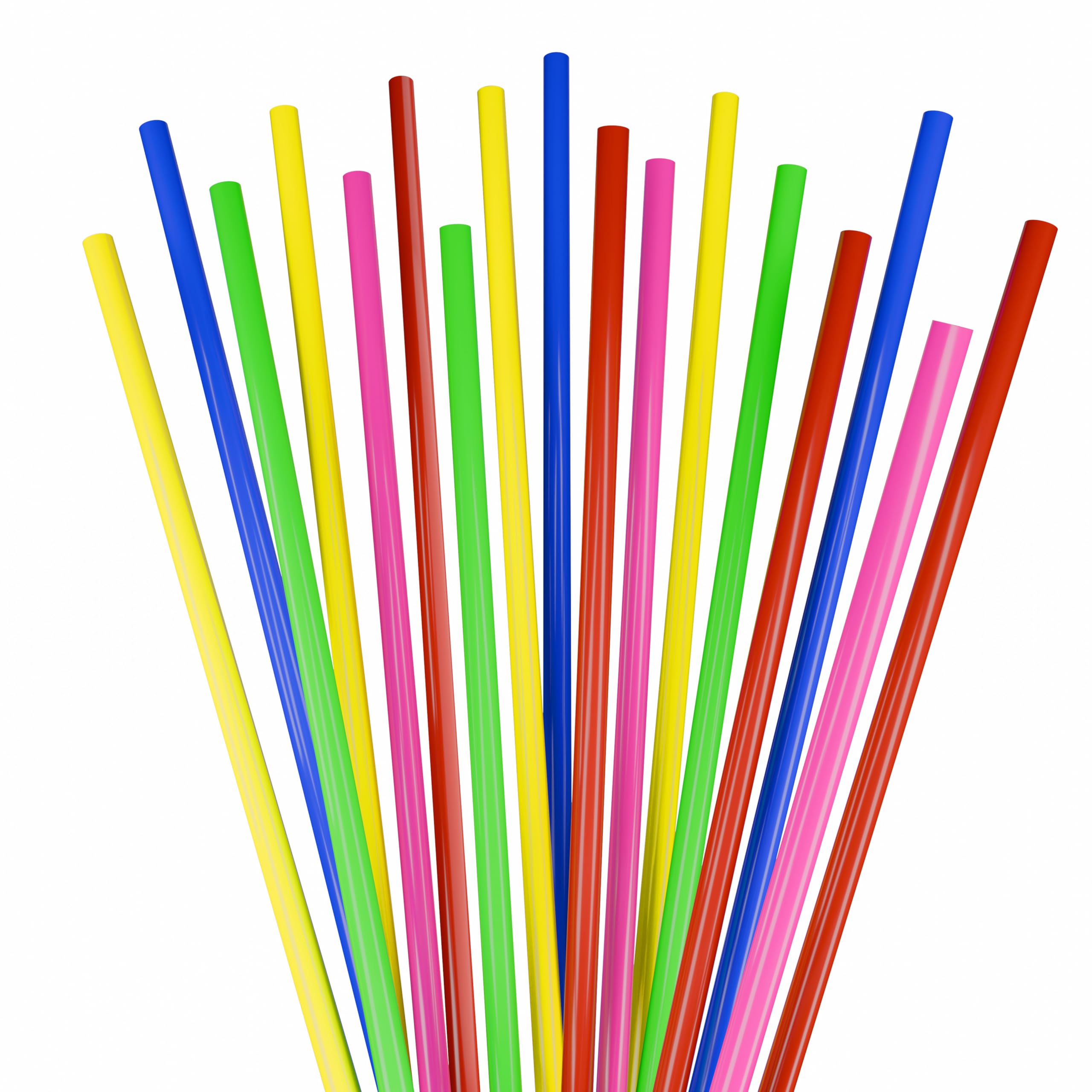 Disposable Plastic Coffee Stirrer Straw - 5 Inch Sip Stir Stick (Mixed, 2000)