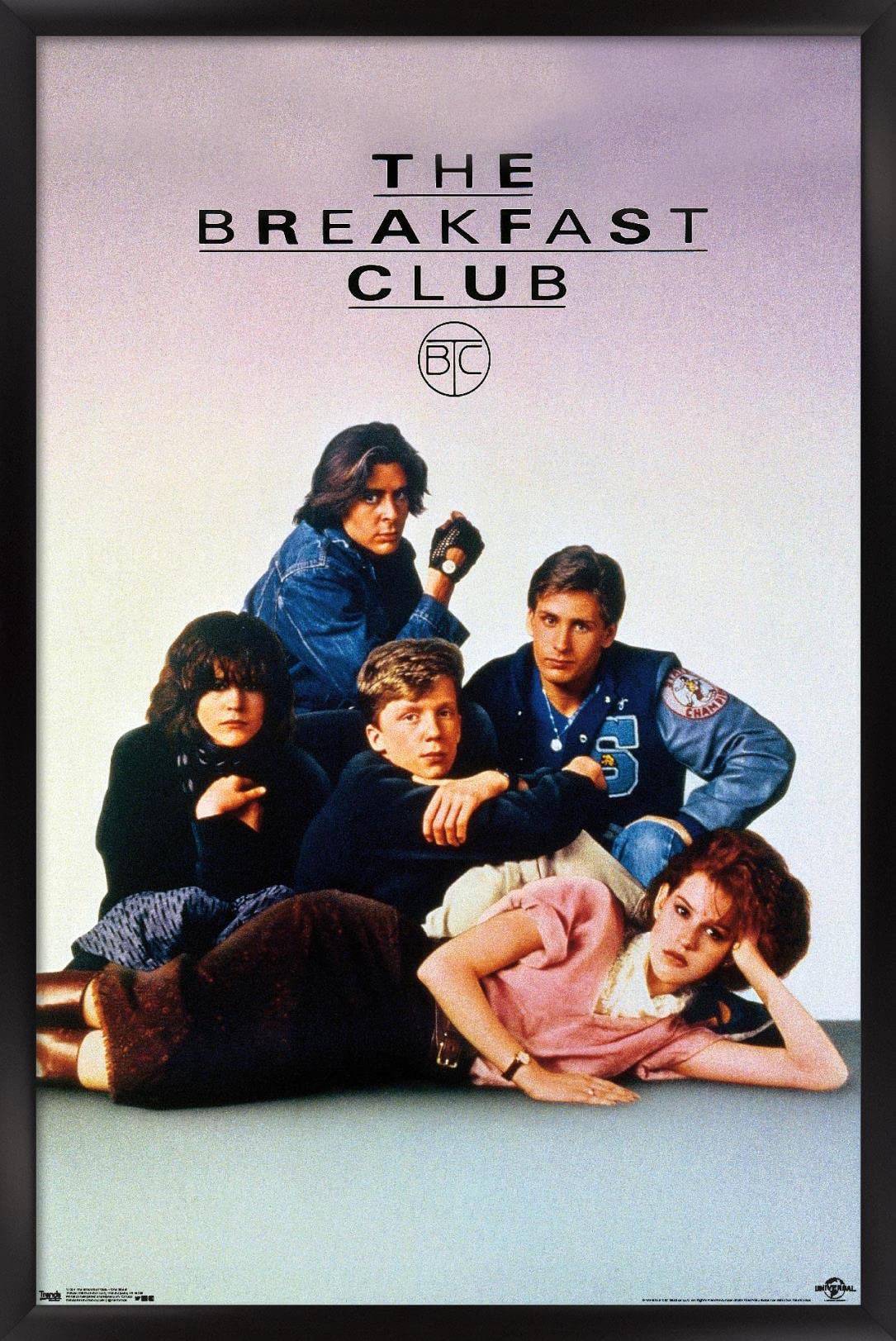 Trends International The Breakfast Club - One Sheet Wall Poster, 22.375'' X 34'', Black Framed Version