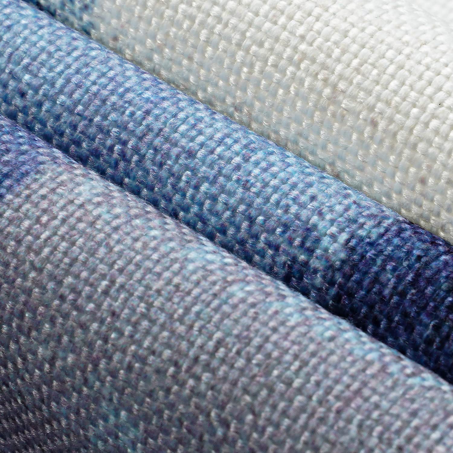 Blue Abstract Art Placemats, White And Grey Modern Art Placemats Set Of 4, Heat Resistant Non-Slip Artwork Dining Placemats, Was