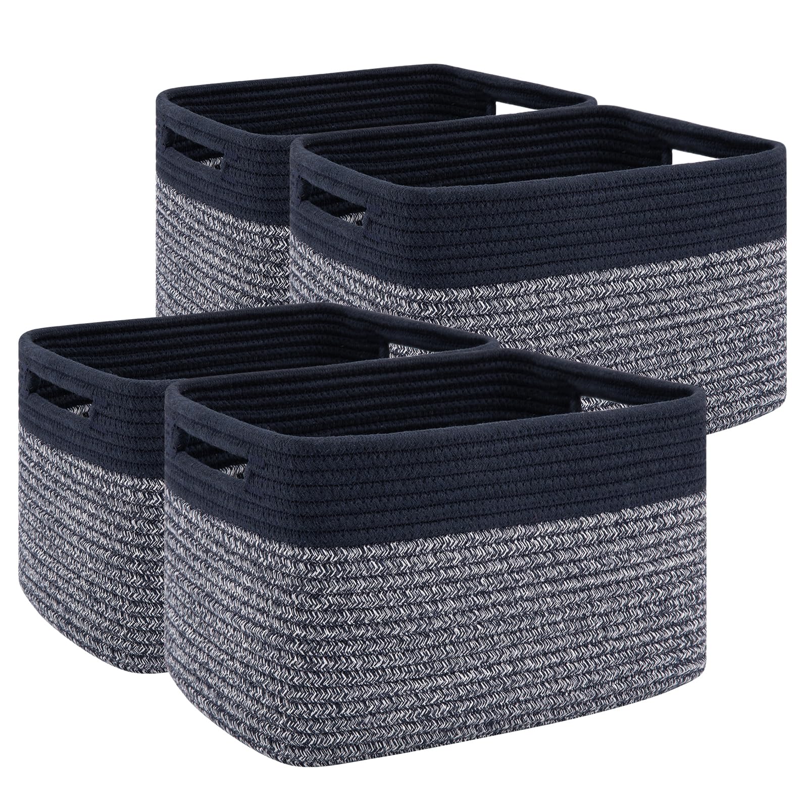 Sixdove 4 Pack Storage Baskets For Organizing, Woven Baskets For Shelves - Perfect For Toys, Books, Towels, And Clothes, Durable