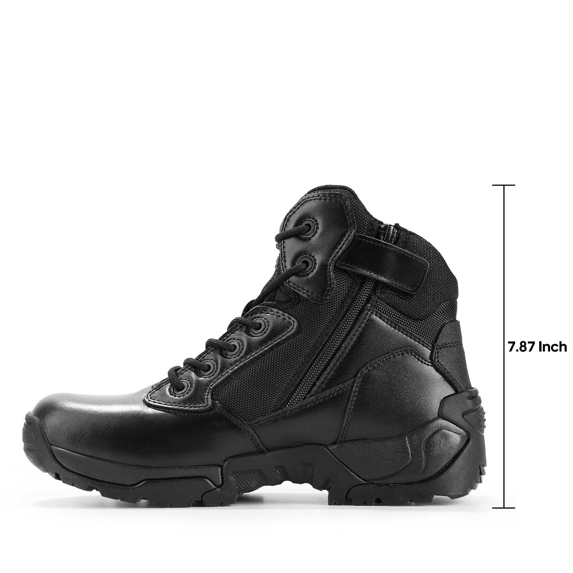 Nortiv 8 Mens Military Tactical Work Boots Lightweight Hiking Motorcycle Combat Bootie Black Size 105 M Us Alloy