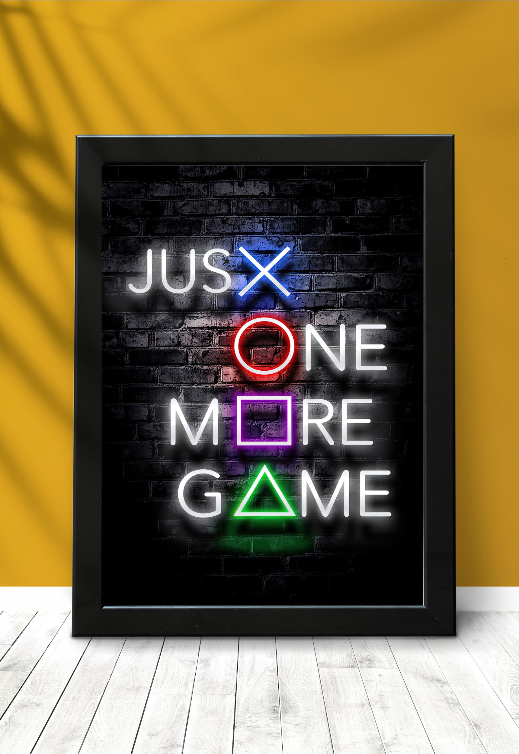 Master Flame Gaming Quotes Aesthetic Wall Art Poster For Living Room, Home & Wall Decor Frame/Frameless | Xbox Playstation Contr