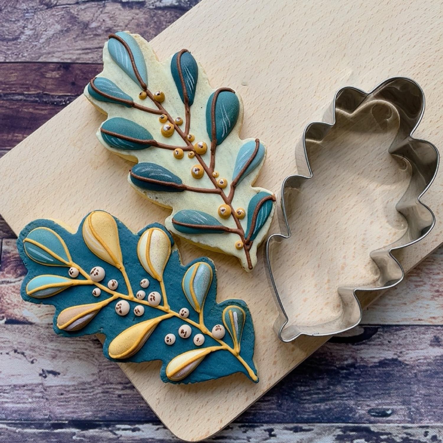 Liliao 4.2'' Fall Oak Leaf Cookie Cutter Stainless Steel