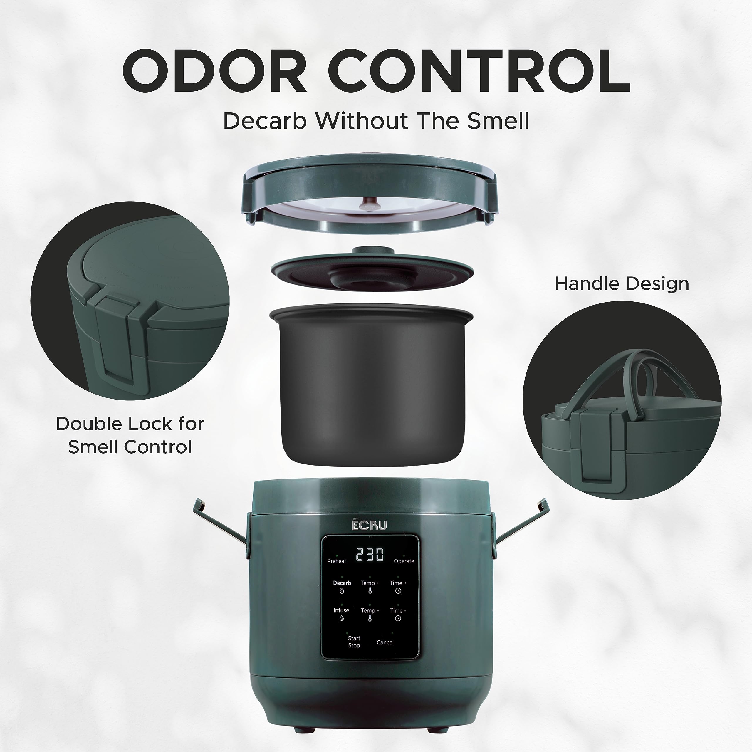 Herb Decarboxylator Infuser 2 In 1-3Oz Decarb Machine For Butter Infusion