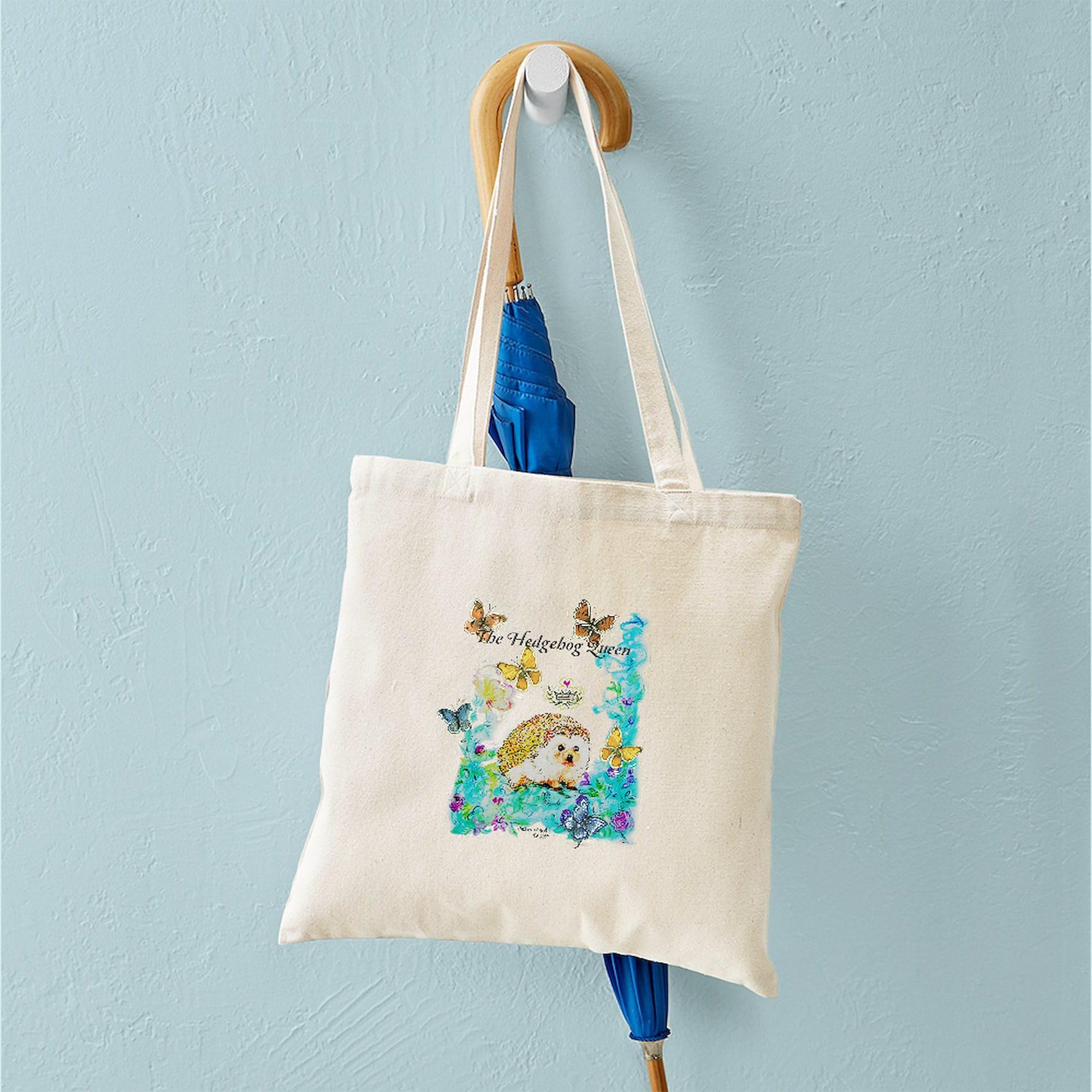 Cafepress Hedgehog Queen Tote Bag Natural Canvas Tote Bag, Reusable Shopping Bag