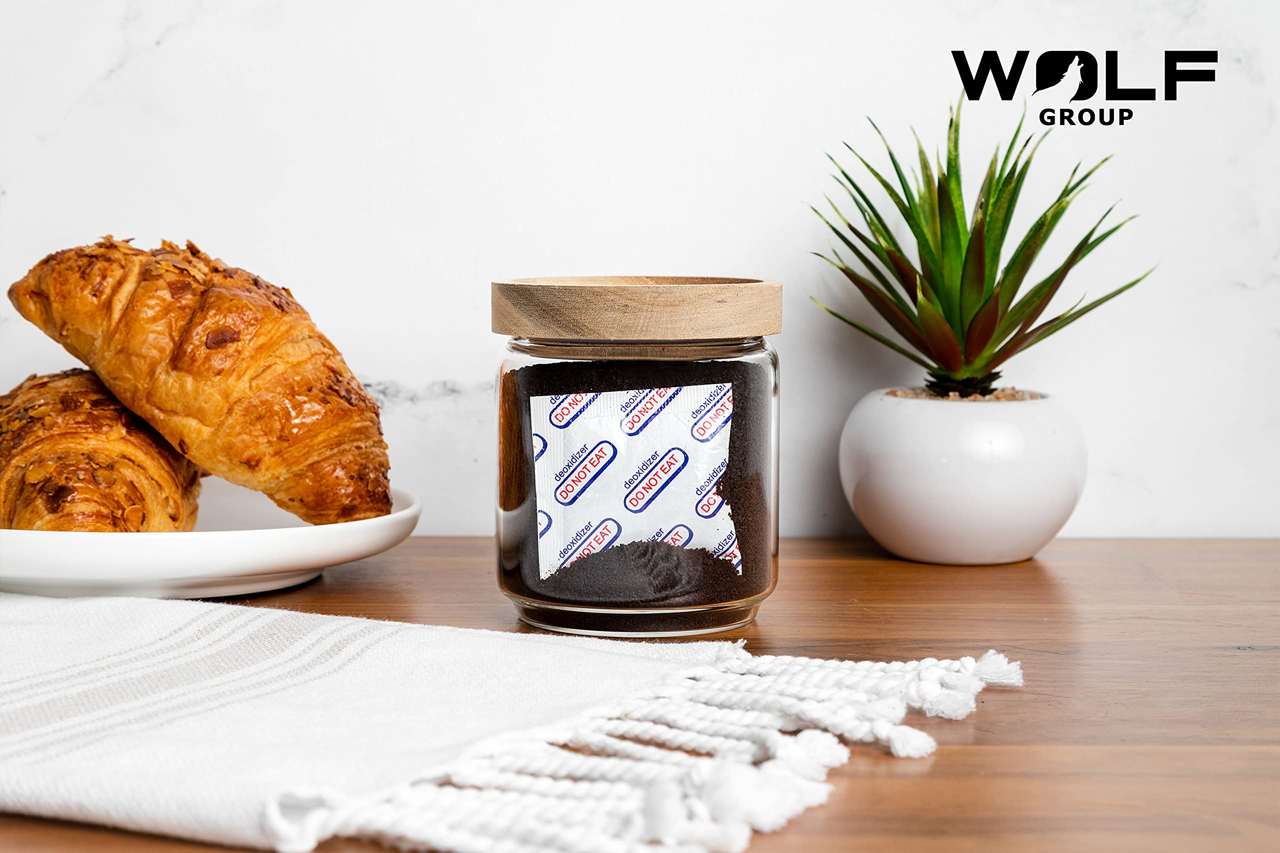 WolfGroup(30-Pack)1000cc oxygen absorbers for food storage food grade oxygen absorbers packets for Home Made Jerky and Long Term Food freshness