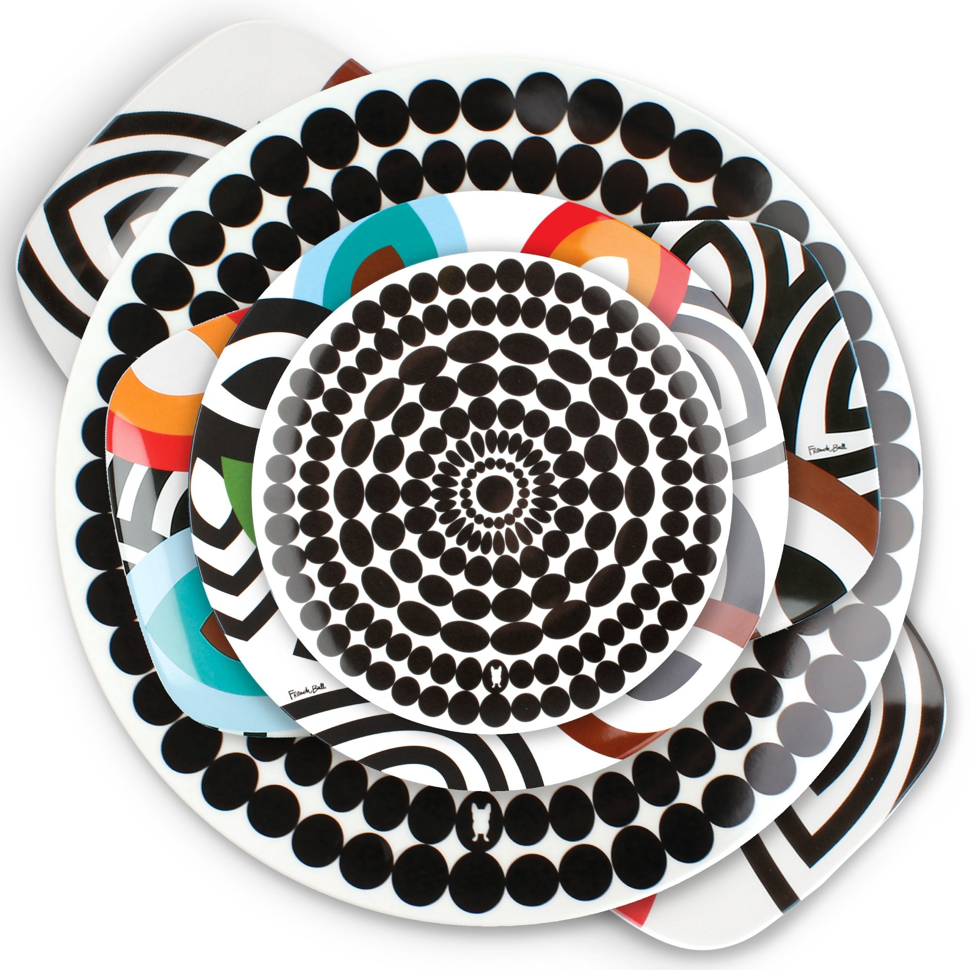 French Bull 15'' Round Platter - Melamine Platters And Serving Ware - Plate, Dish, Serving, Collection - Foli