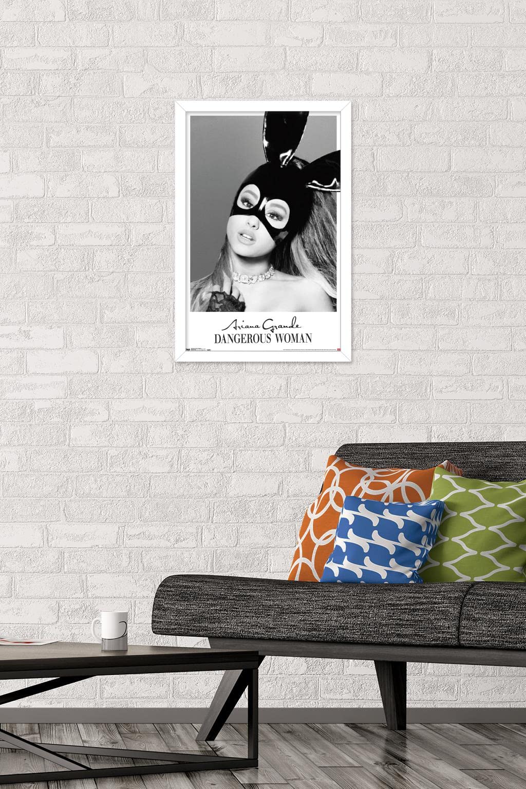 Trends International Ariana Grande - Dangerous Wall Poster, 14.725'' X 22.375'', White Framed Version