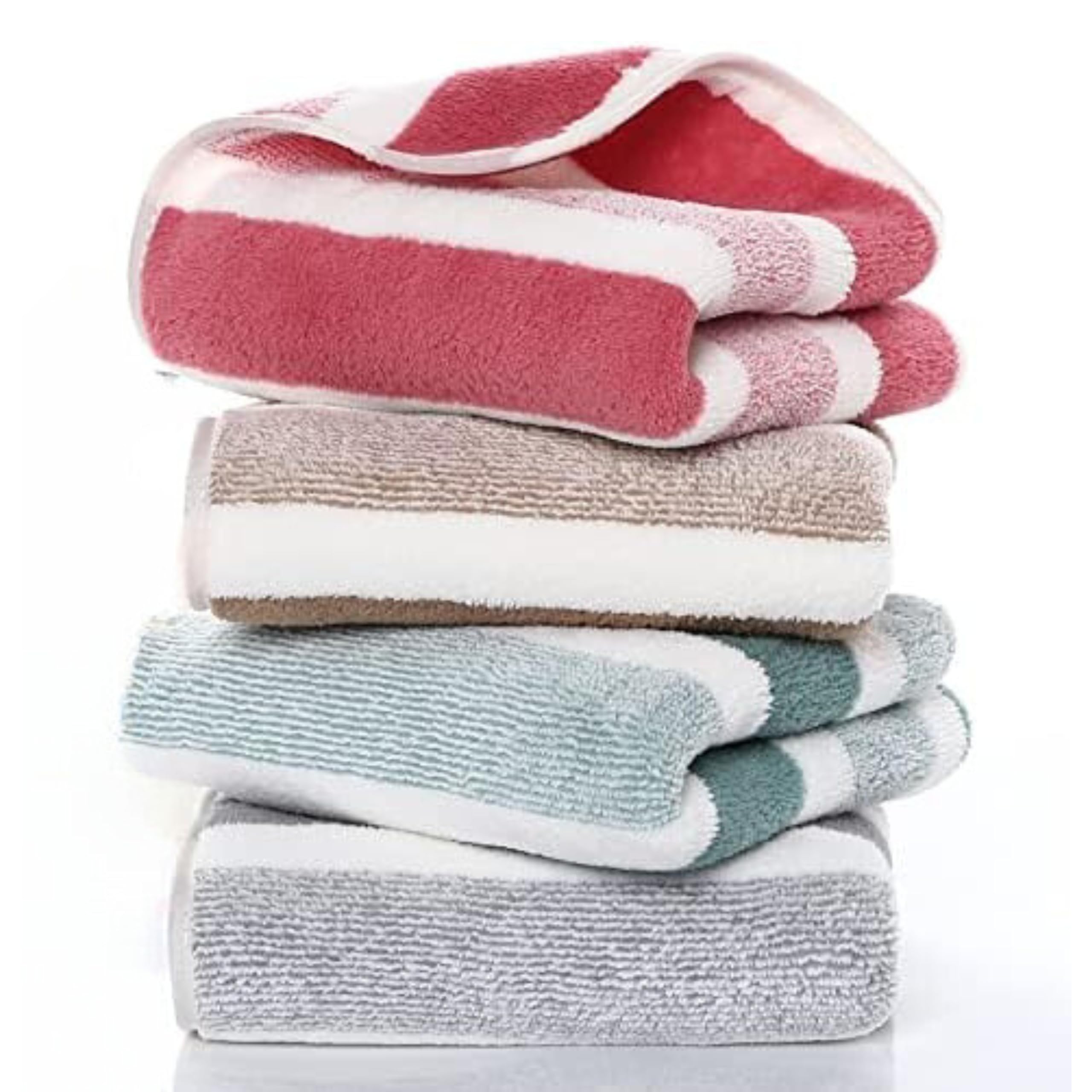Maxoshine Hand Towel Set Of 4Super Soft Quick Dry Microfiber Face Towel For Women MenHanging Loop Napkins For Wash Basin Gym S