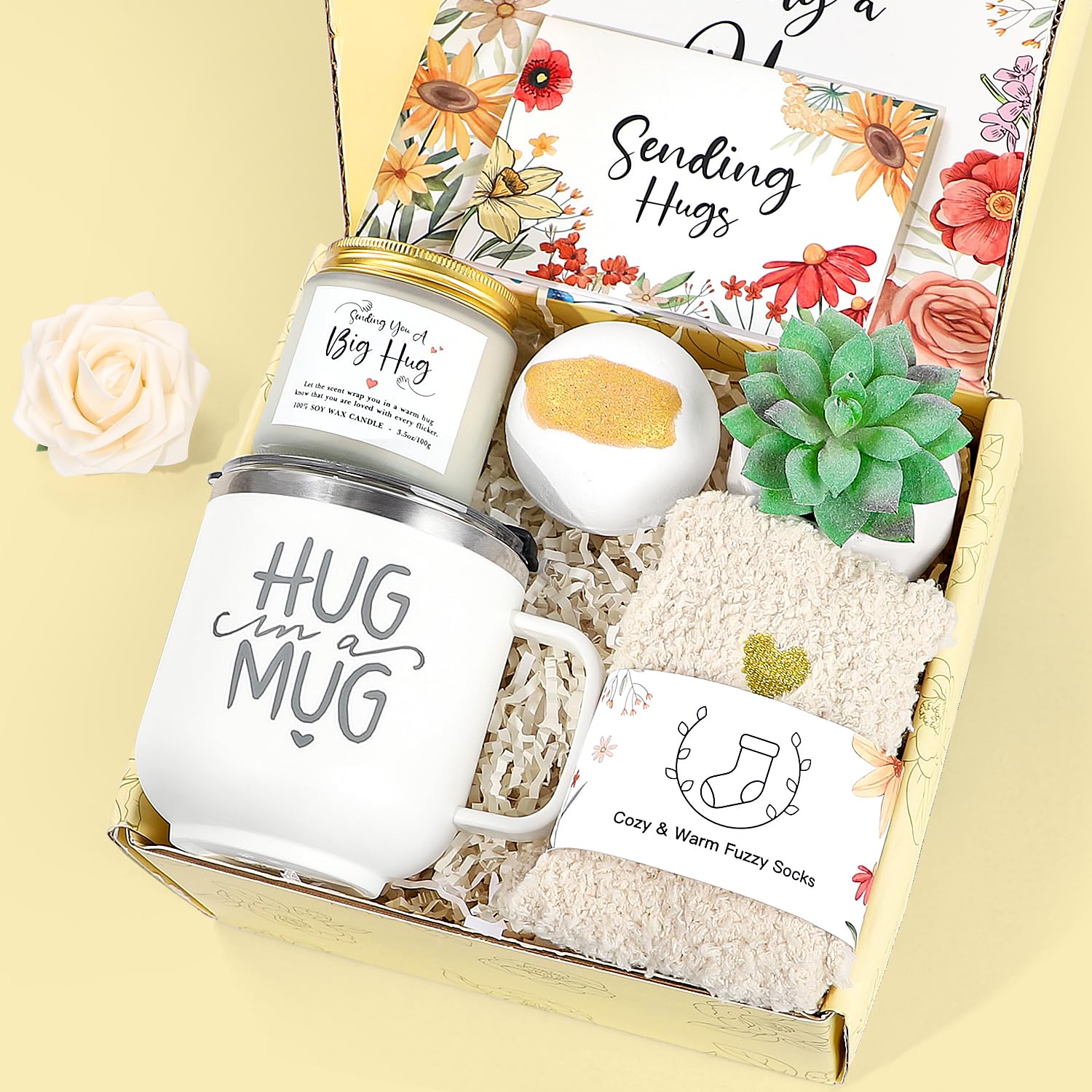 Sympathy Gift Baskets, Sympathy Gifts For Loss of Loved One, Gifts for Women, Sorry For Your Loss Gift Basket, Women Self Care P