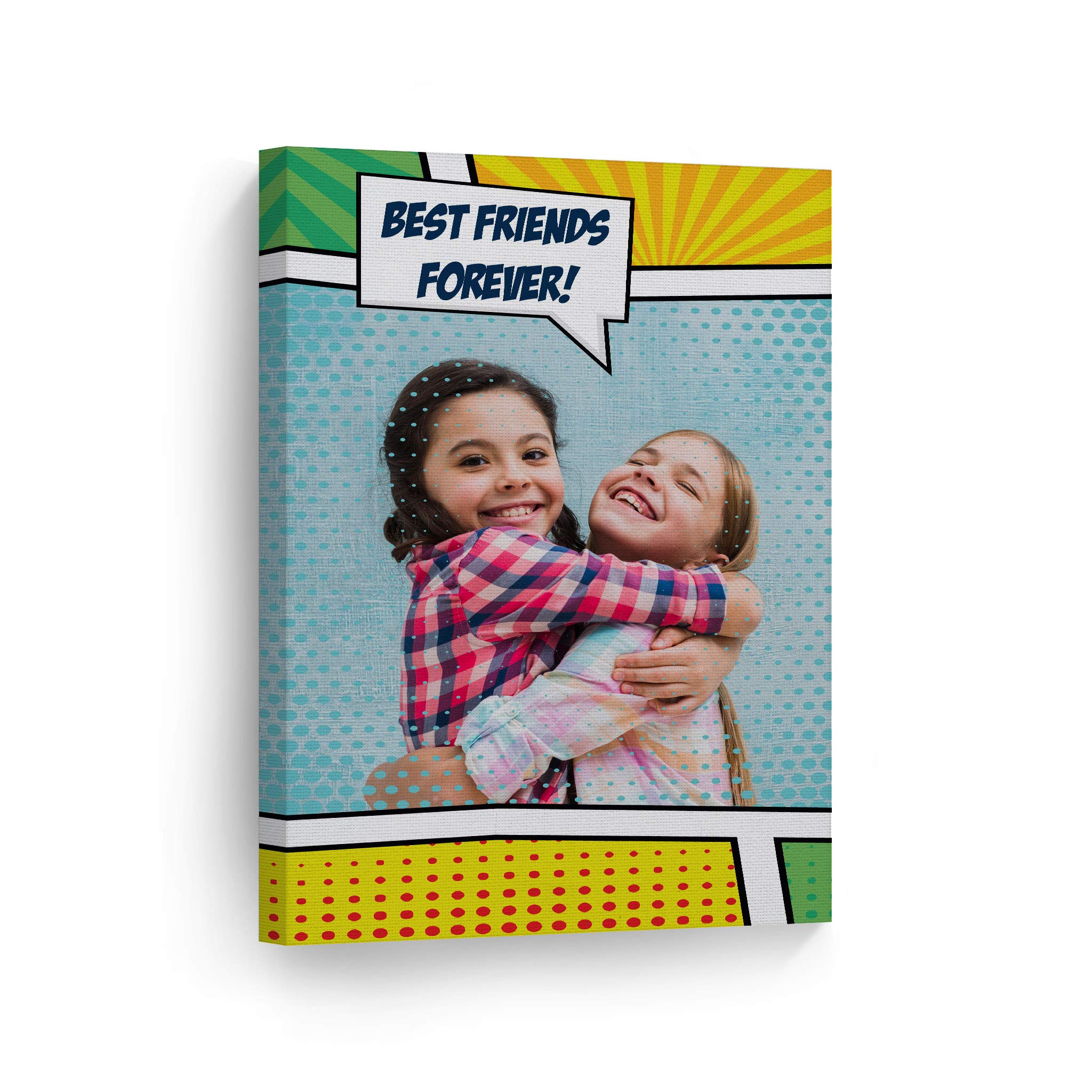 Smile Art Design Custom Canvas Print With Your Photos Personalized Photo Pop Art With Your Picture Custom Photo Prints Personali