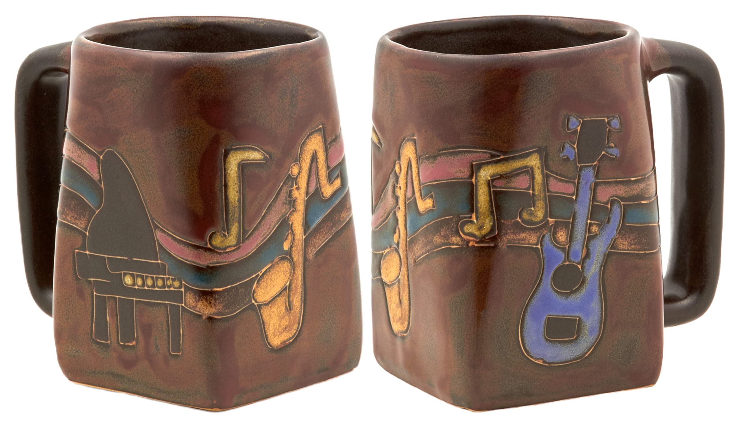 Mara Stoneware Mug - Musical Instruments 12 Oz.