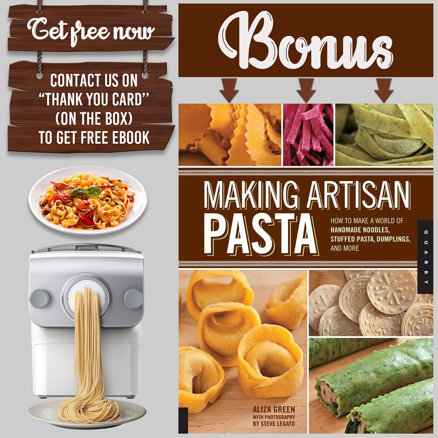 GOZIHA Pasta Drying Rack Noodle Stand with 10 Bar Handles Collapsible | Household Noodle Dryer Rack Hanging for Home Use | Spaghetti Drying Rack Noodle Stand | Easy Storage and Quick Set-Up (White)