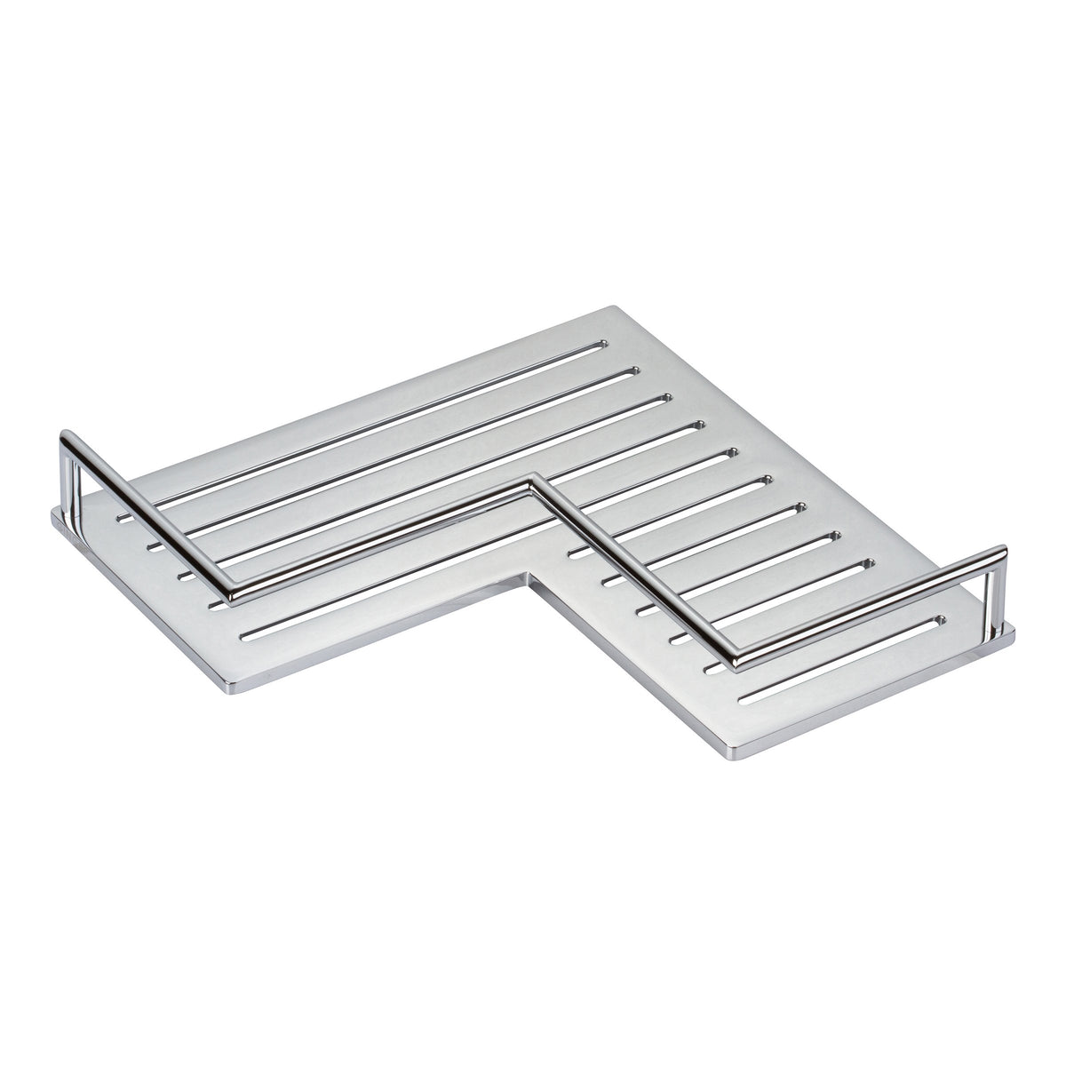 Ginger 28505/Pc Surface Mounted Bathroom Shelves, Corner Shelf, Polished Chrome