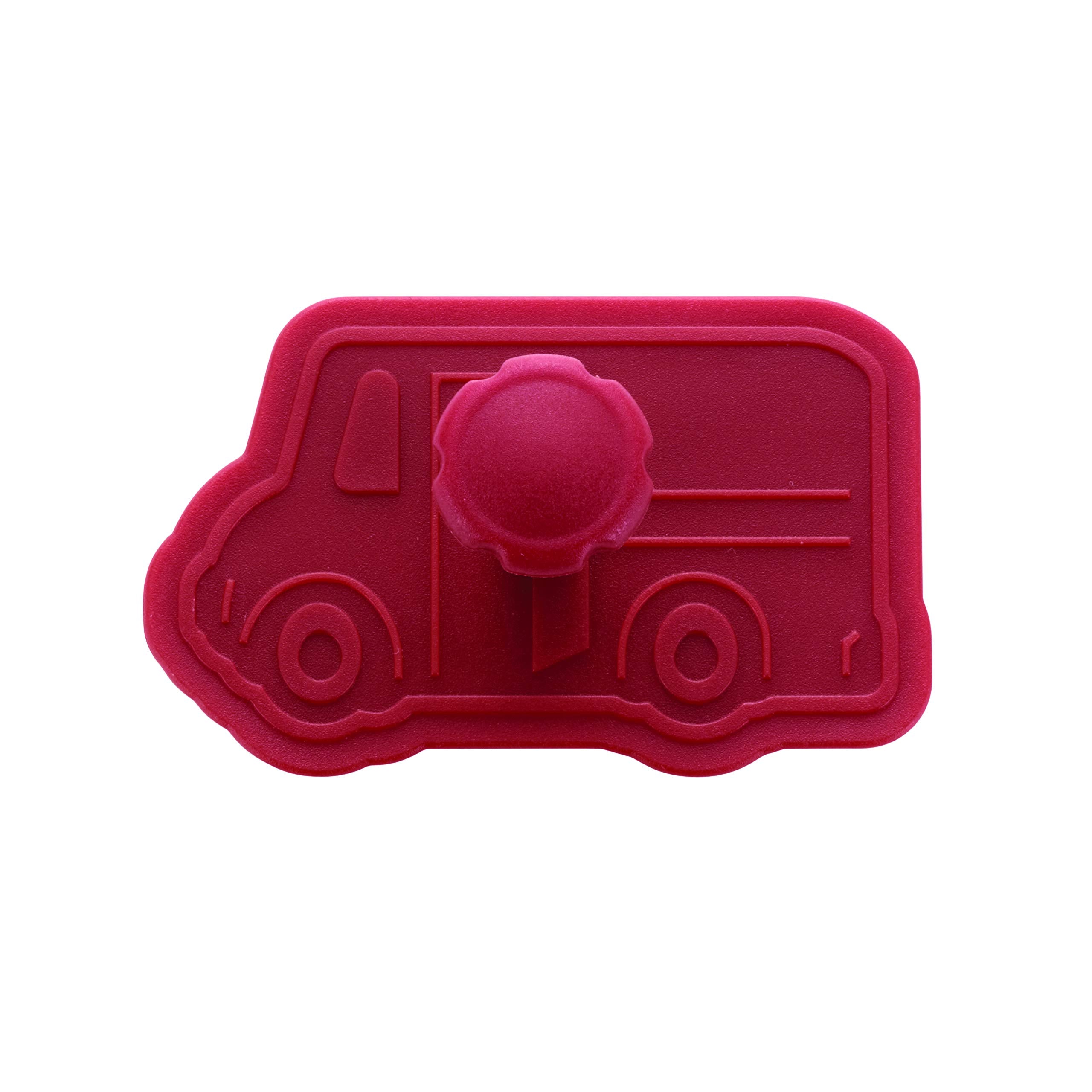 Cake Boss Decorating Tools 4-Piece Work Truck Fondant Press Set  Red
