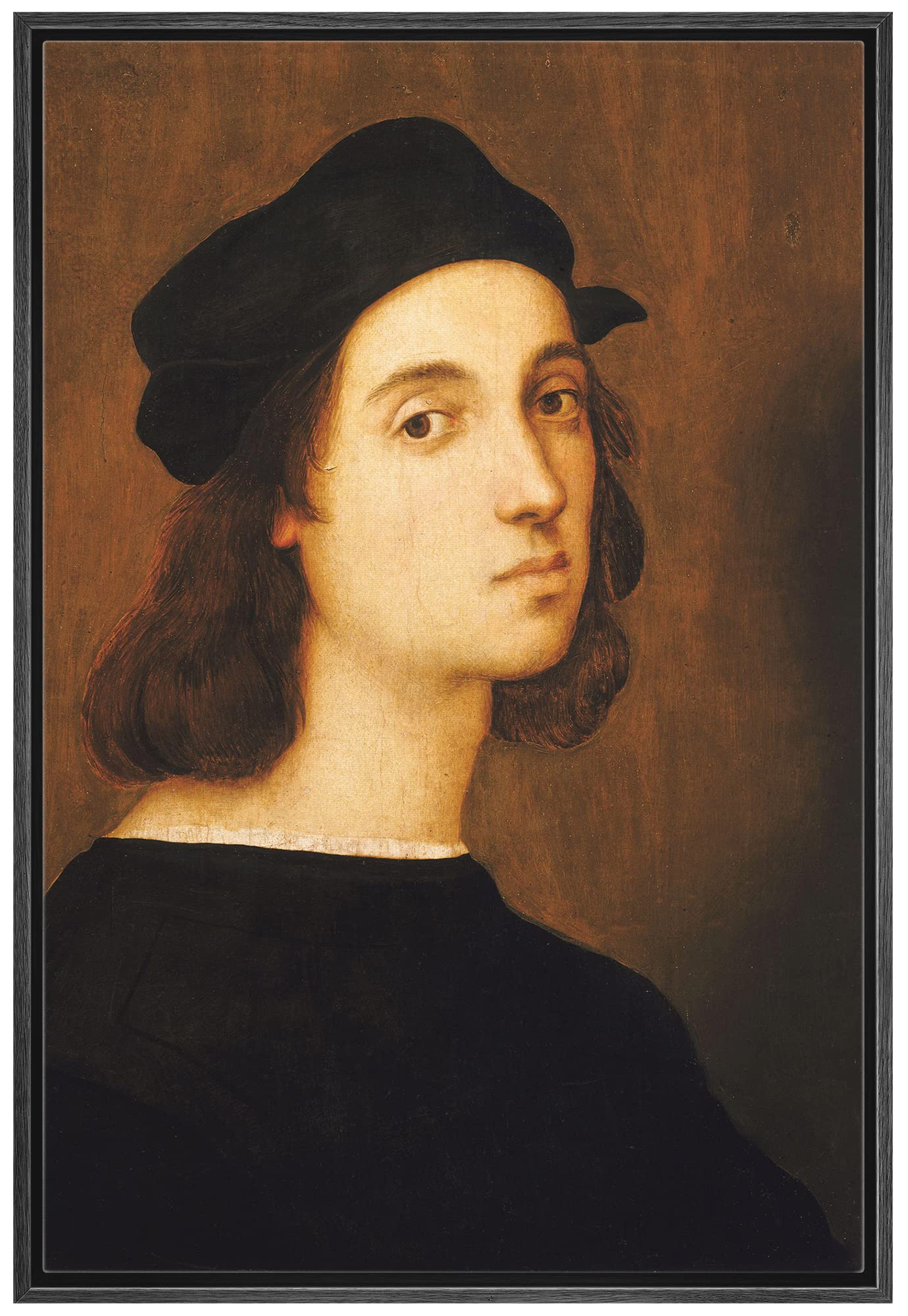 Wall26 Framed Canvas Print Wall Art Portrait Of Raphael People Pop Culture Historical Realism Famous Closeup Colorful Multicolor