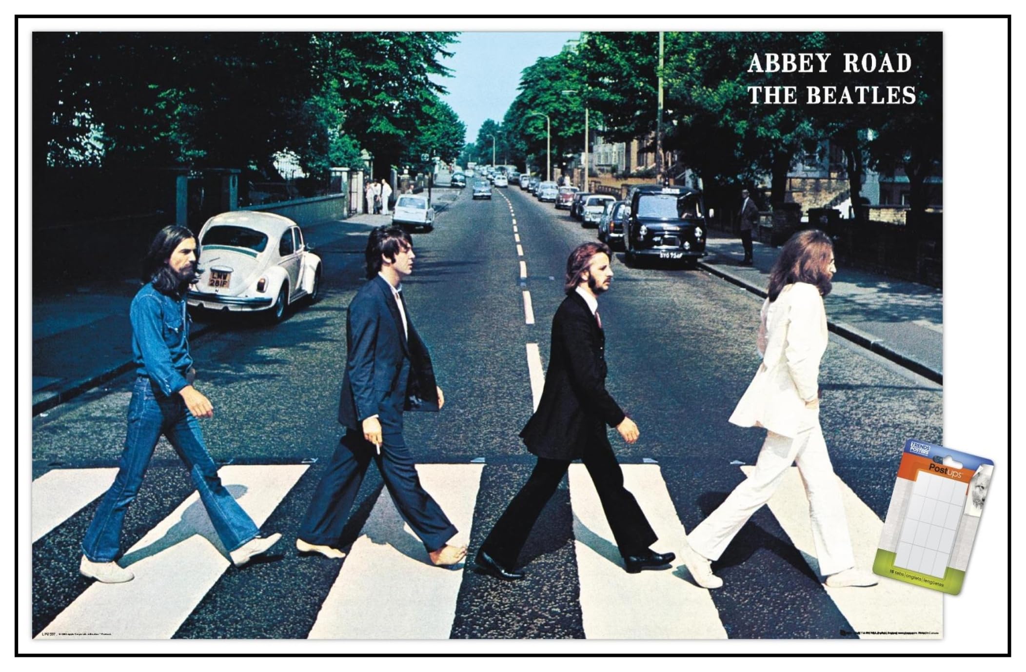Trends International The Beatles - Abbey Road Wall Poster, 22.37'' X 34.00'', Poster & Mount Bundle