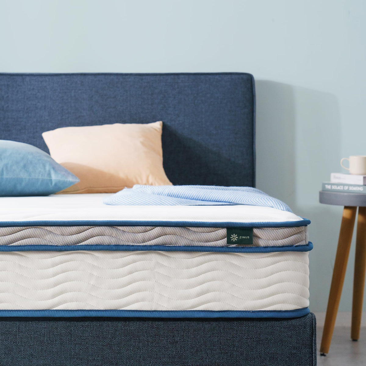 Zinus 6 Inch Spring Sensation Hybrid Mattress [New Version], Full, Fiberglass Free, Medium Firmness, Durable Support, Certified