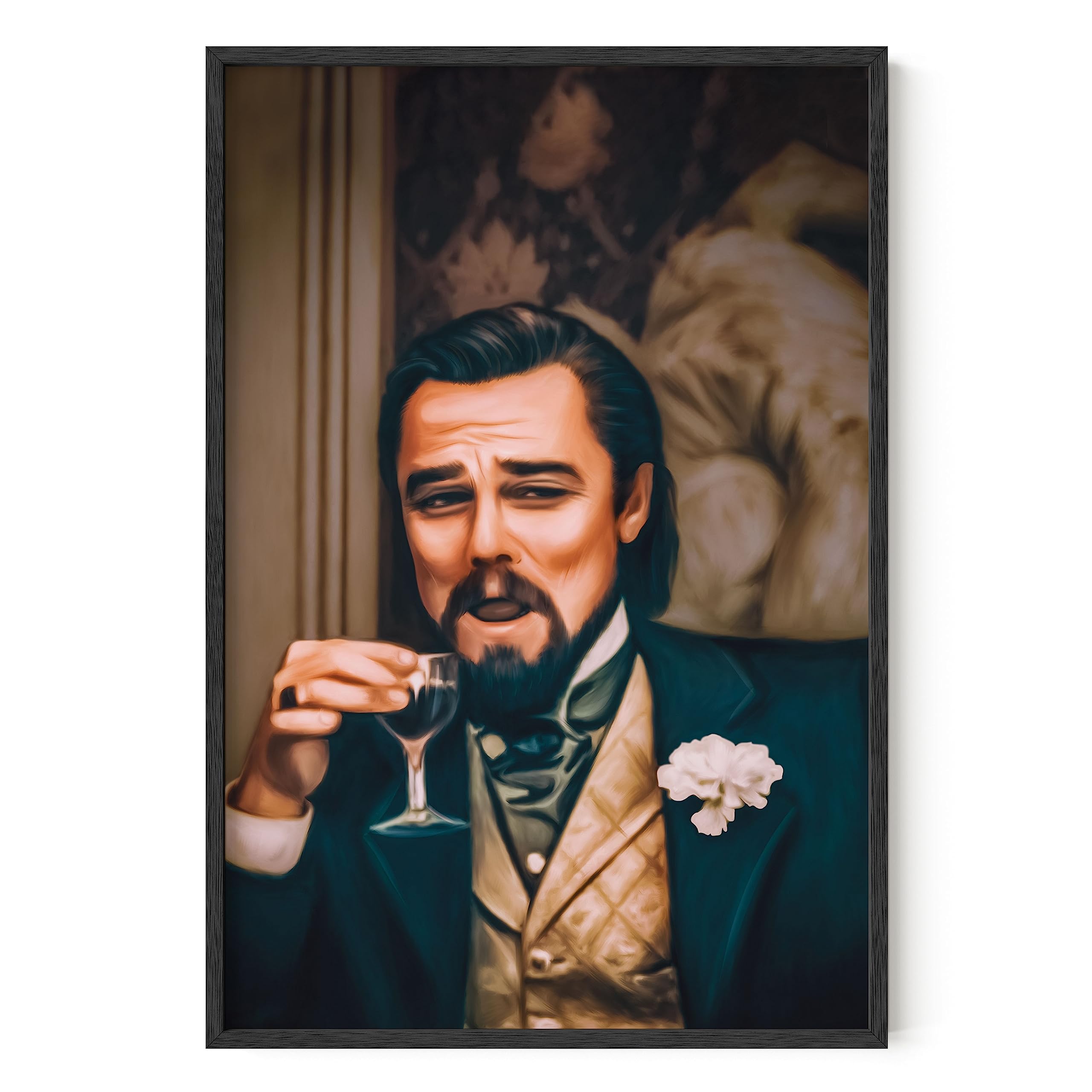 Haus And Hues Leonardo Dicaprio Meme Posters - Tv Wall Art, Funny Meme Posters For Guys Dorm, Meme Painting, Wall Posters Funny