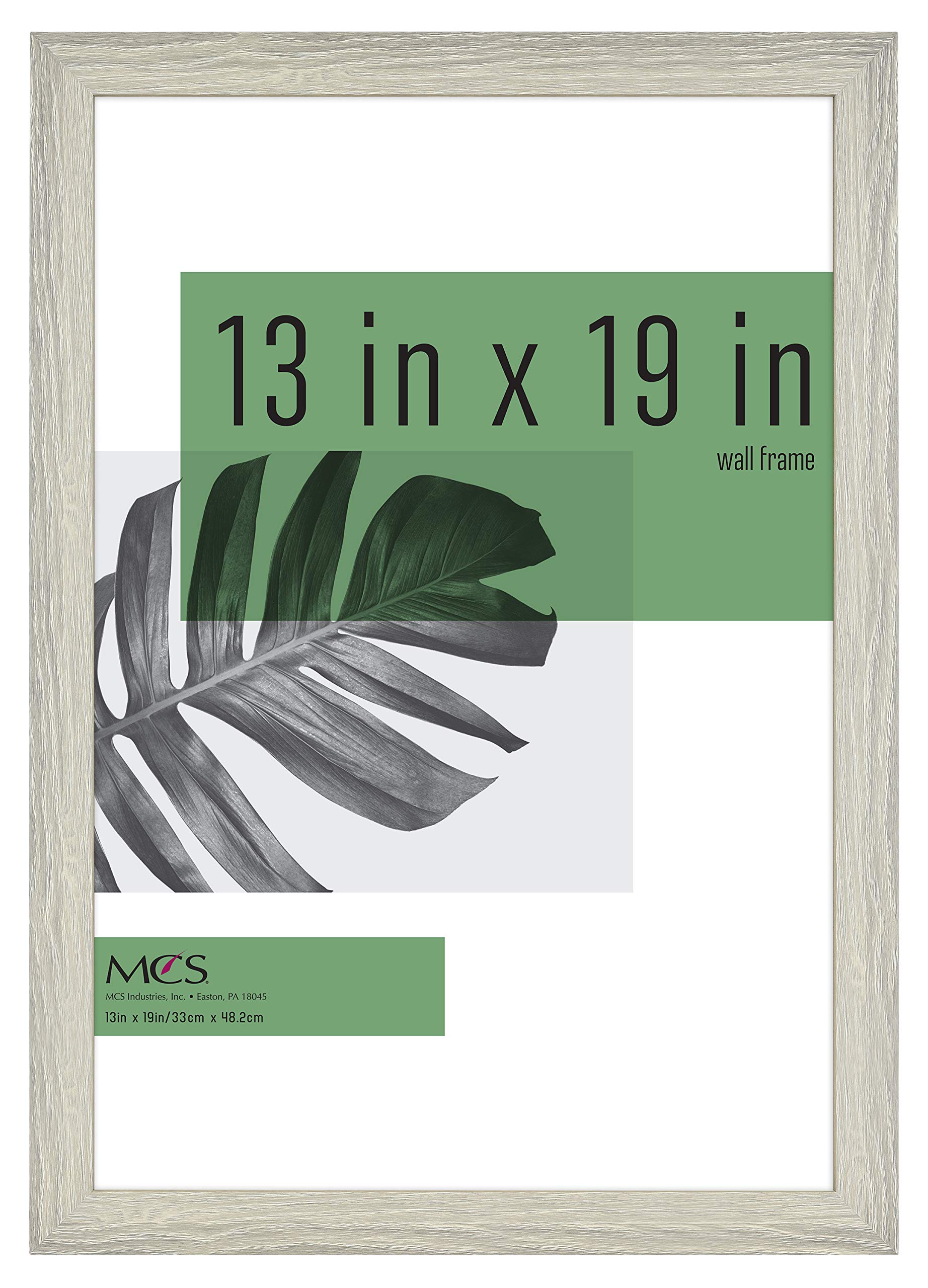 MCS Studio Gallery 13x19 Picture Frame Gray Woodgrain, Rectangle Photo Frame for Photos, Posters & Art Prints (1-Pack)