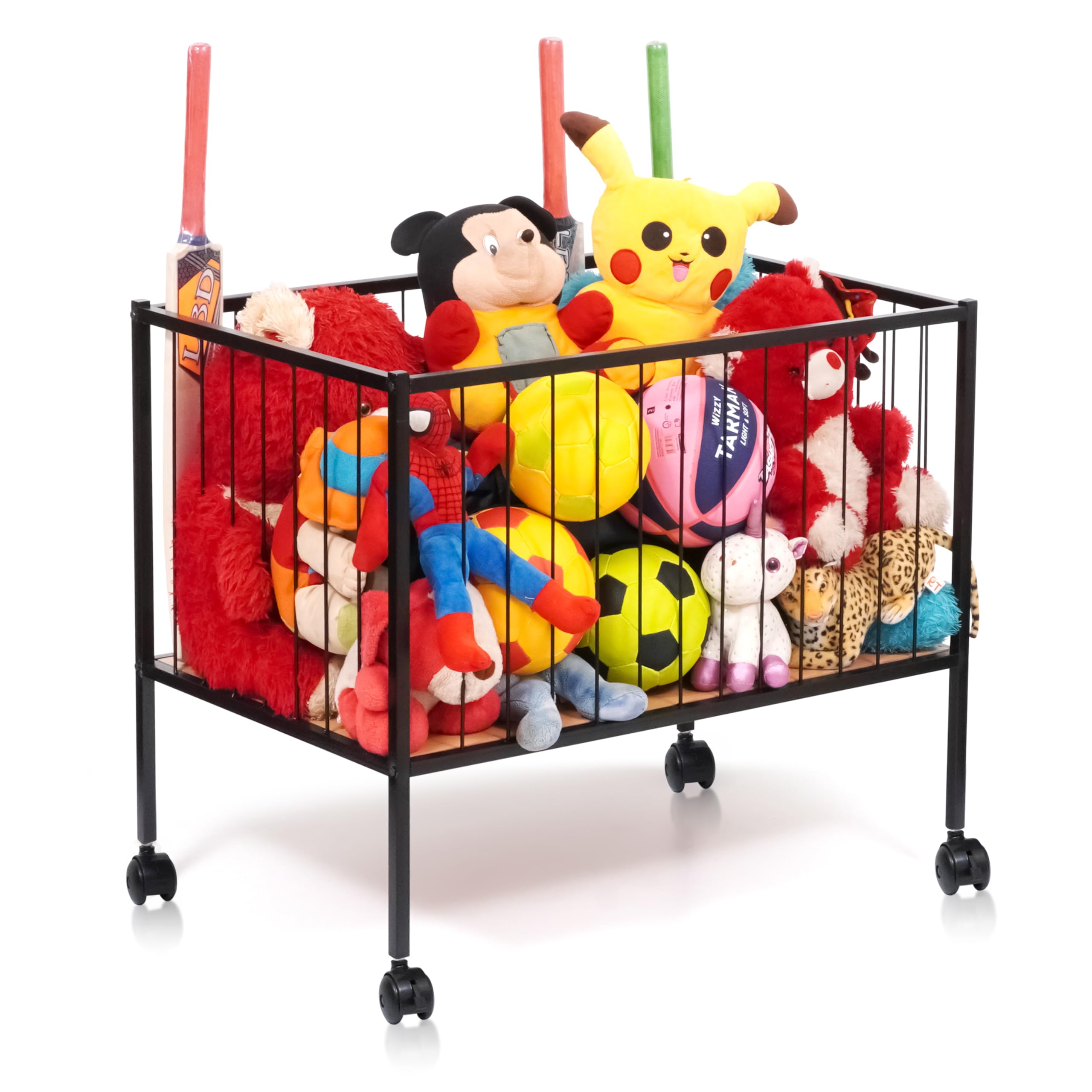 Livzing Metal Rolling Laundry Cart With Rotating Wheels  Cloth Trolley Cart  Laundry Organizer For Clothes,Towel  Toys Storag