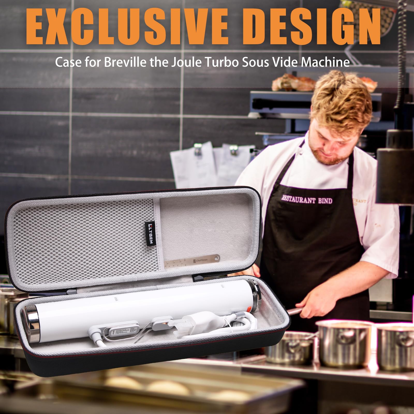LTGEM carrying hrad storage case for Breville the Joule Turbo Sous Vide Machine - Travel Portable Storage Hard Case
