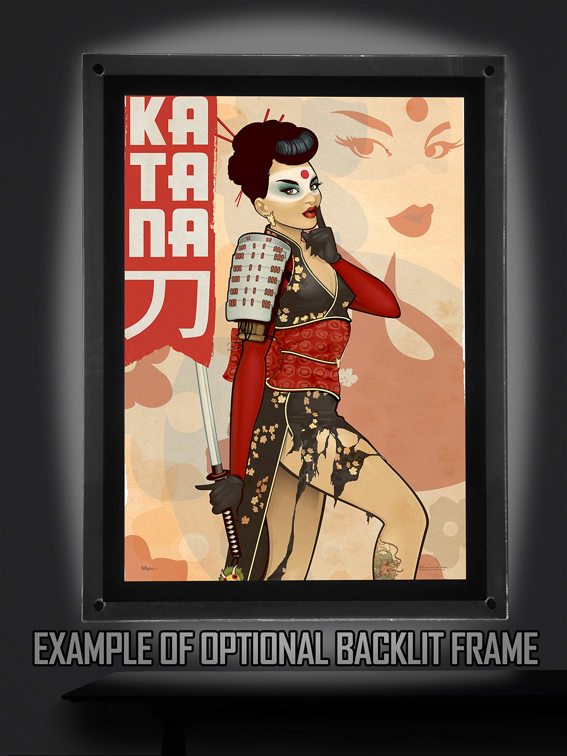Mightyprint Dc Comics - Bombshell Katana - Justice League - Durable 17    X 24 Wall Art - Not Made Of Paper - Officially License