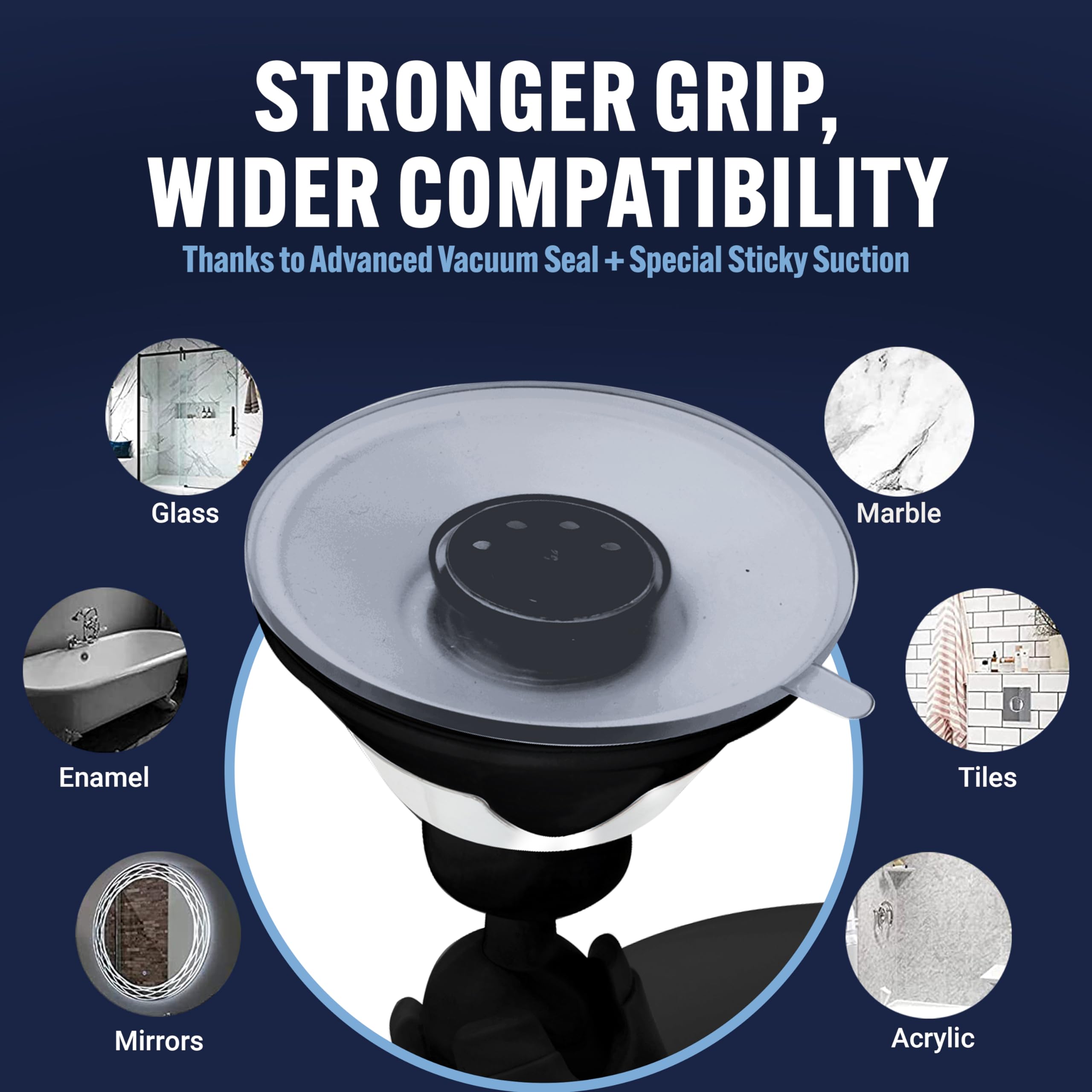 Mirrorvana Fogless Shower Mirror For Shaving With Upgraded Suction, Anti Fog Shatterproof Surface And 360 Swivel, 1X Magnifying,