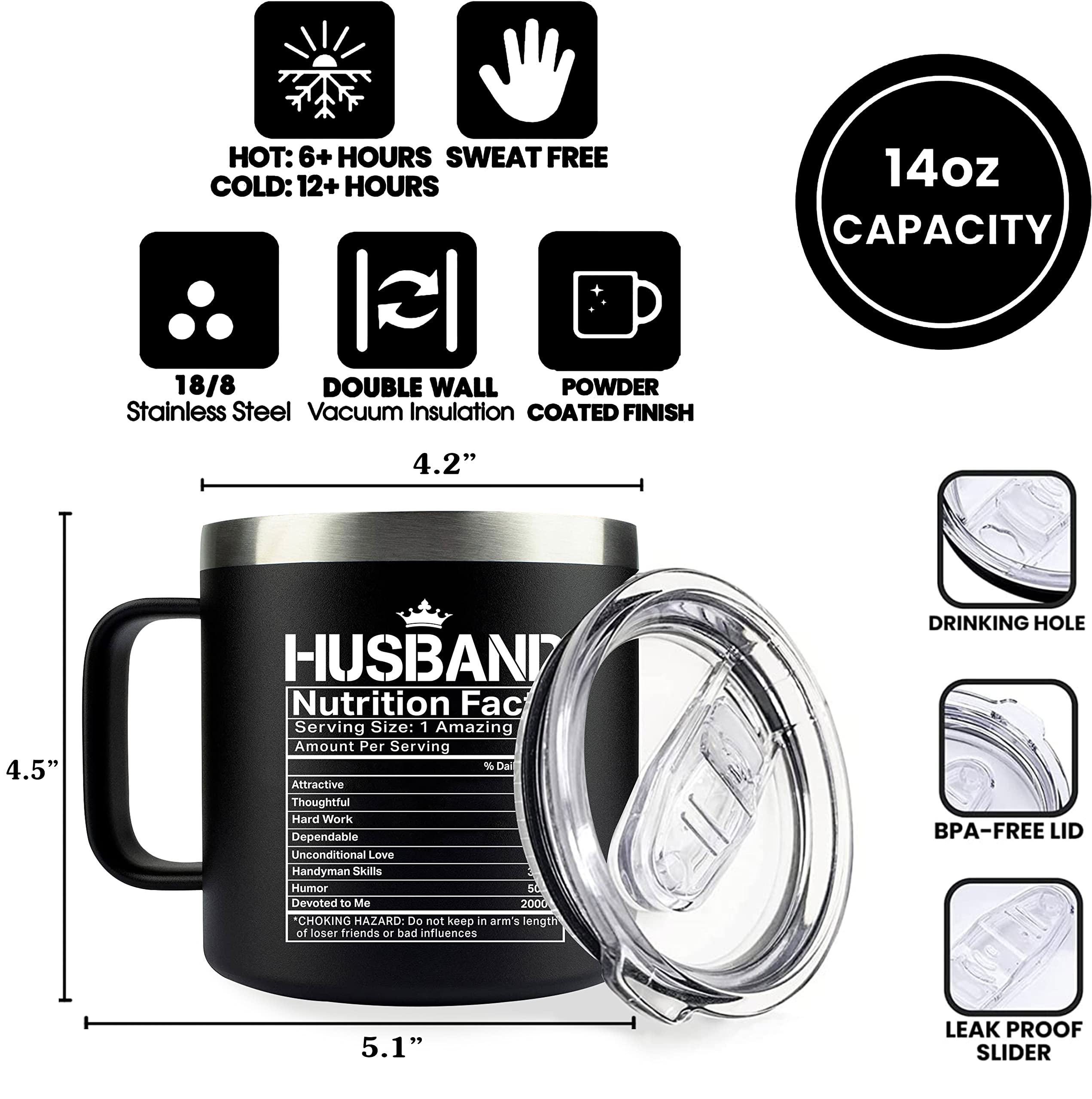 Valentines Gifts For Husband - Anniversary Wedding Gifts For Him Men Boyfriend, Funny Husband Mug From Wife Fiance, Cool Stuff F