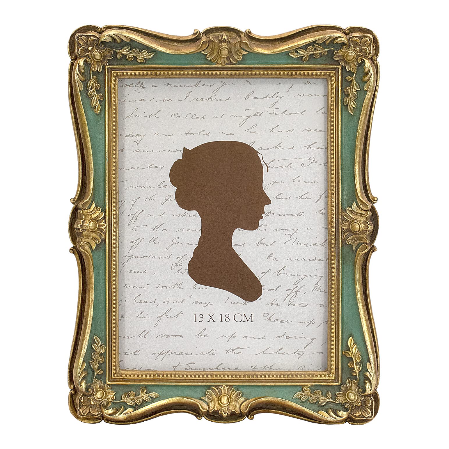 AELS 5x7 Inch Vintage Picture Frame, Elegant Antique Photo Frames with Glass Front, Photo Display, Tabletop Wall Hanging, Gift I