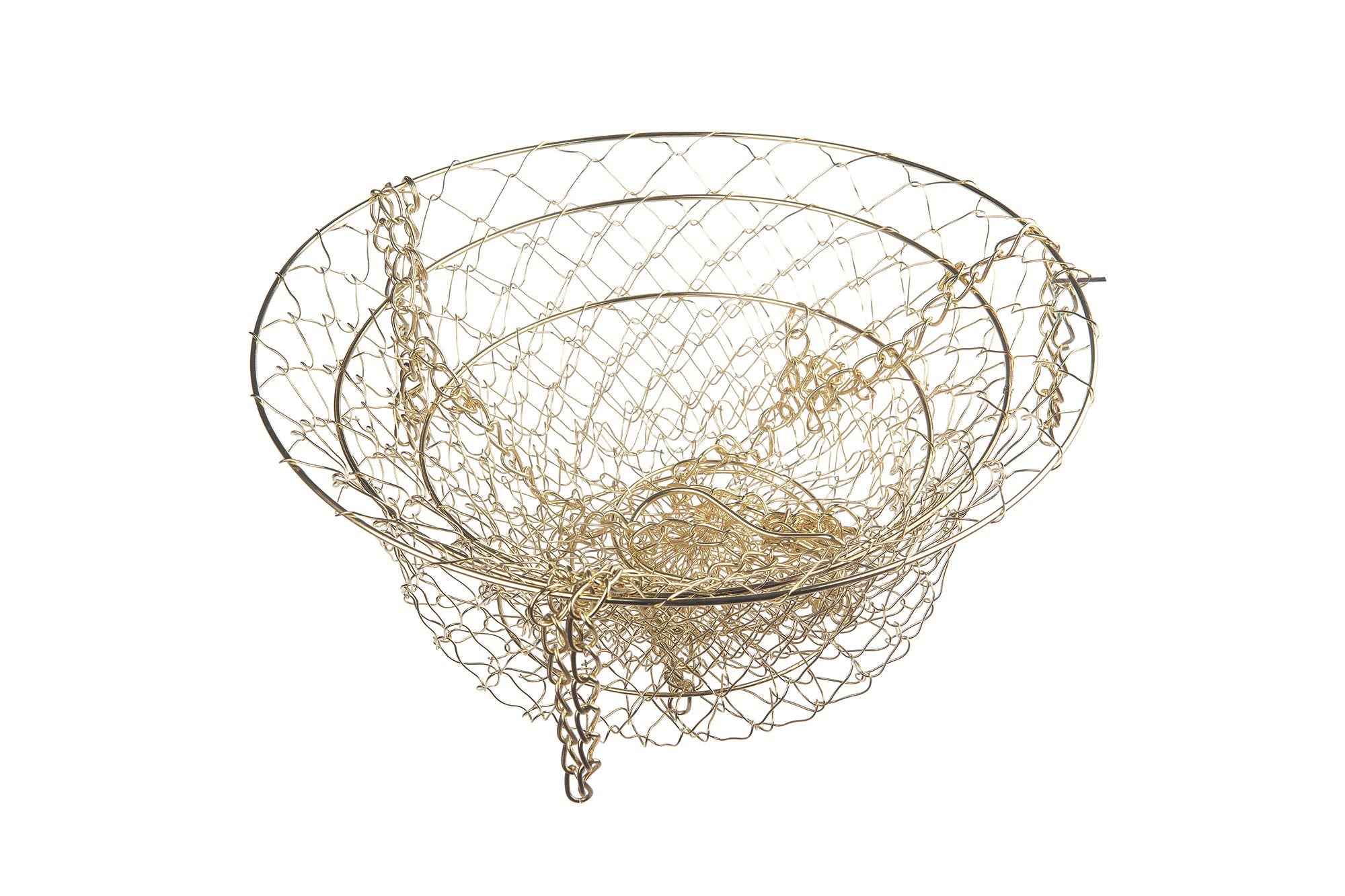 Fox Run Gold 3-Tier Kitchen Hanging Fruit Basket, 32-Inches