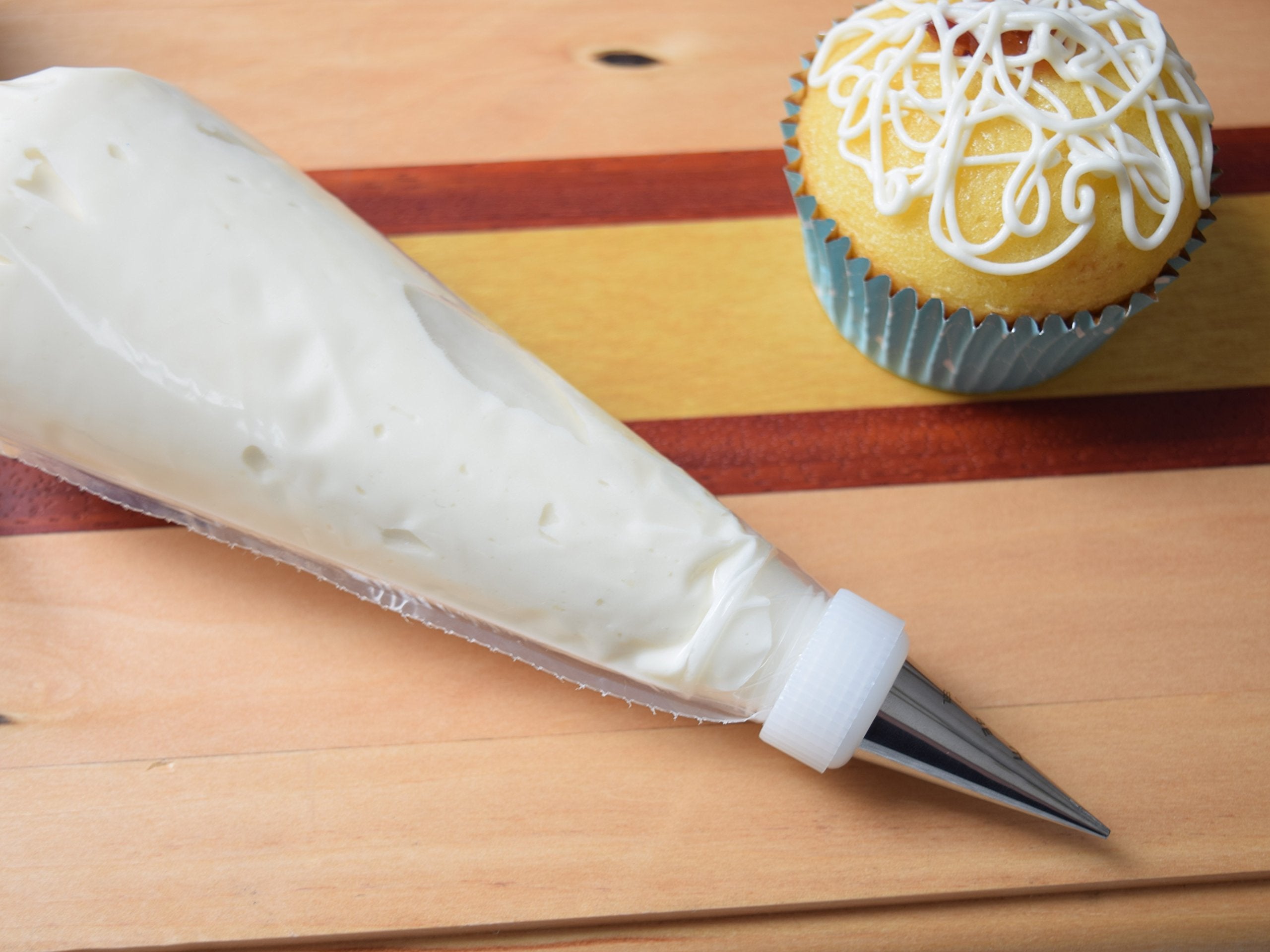 Ja Kitchens Set Of 3 Seamless Stainless Steel Writer Cake Decorating Tubes (Sizes: 1, 1.5, & 2)