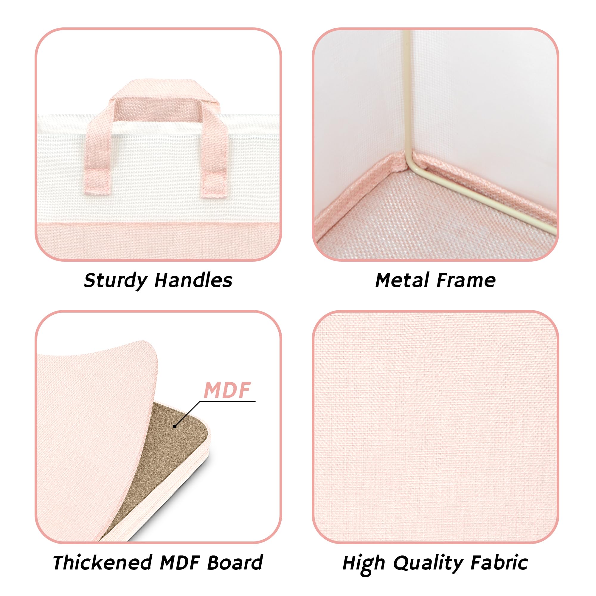 Granny Says 11X11 Storage Cubes, Cube Storage Bins With Metal Frame, Fabric Storage Organizer, Foldable Cube Storage Organizer,