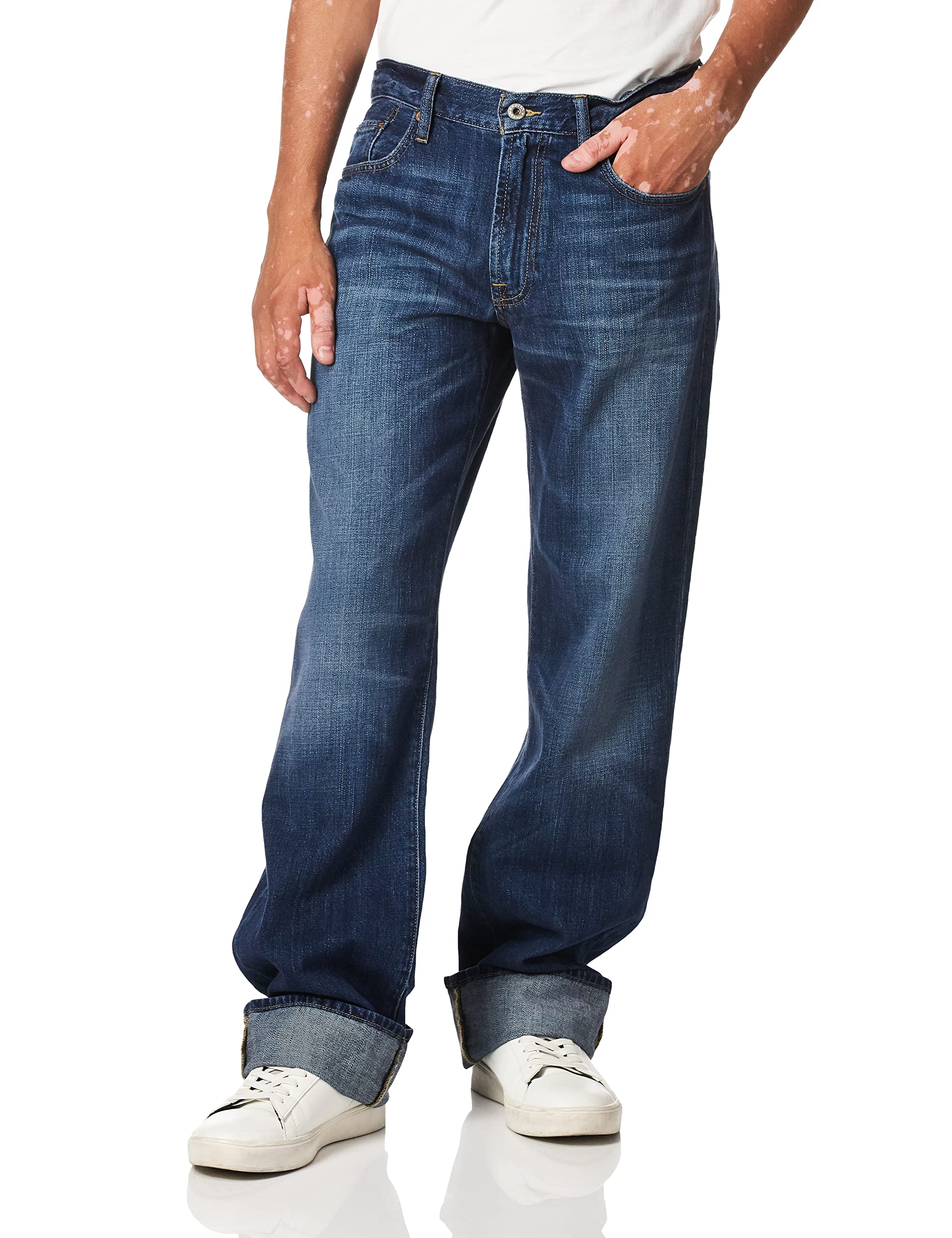Lucky Brand Mens 181 Relaxed Straight Jean, Lakewood, 36W X 32L