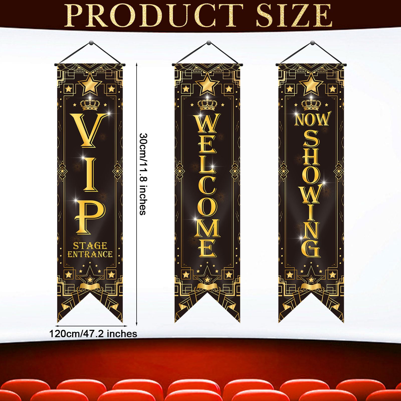 Tegeme Movie Night Porch Sign Banner Movie Theme Party Decorations Theater Welcome Now Showing Light Camera Action Hanging Porch