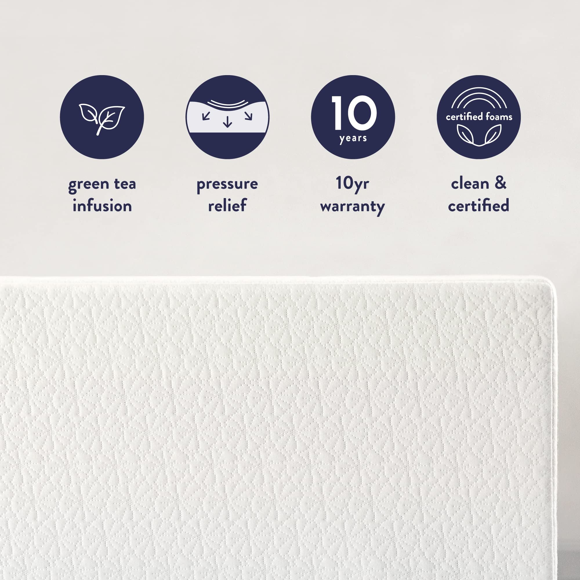 Best Price Mattress 8 Inch Queen Mattress Bed-In-A-Box  Green Tea Memory Foam