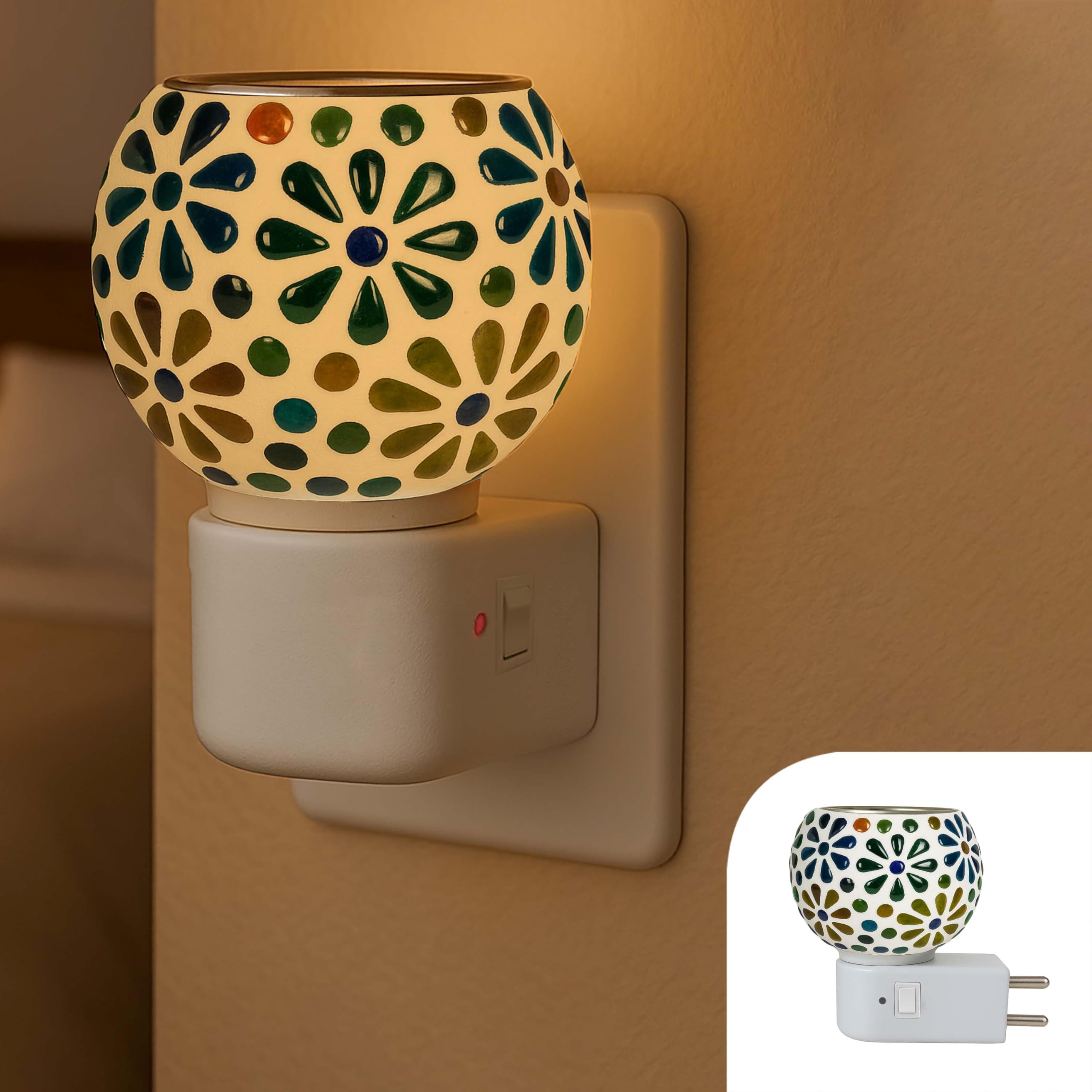 Fameadda Glass Electric Diffuser For Home/Kapoor Dani Electrical Camphor/Essential Oil Diffuser Machine/Kapur Dani For Puja Esse