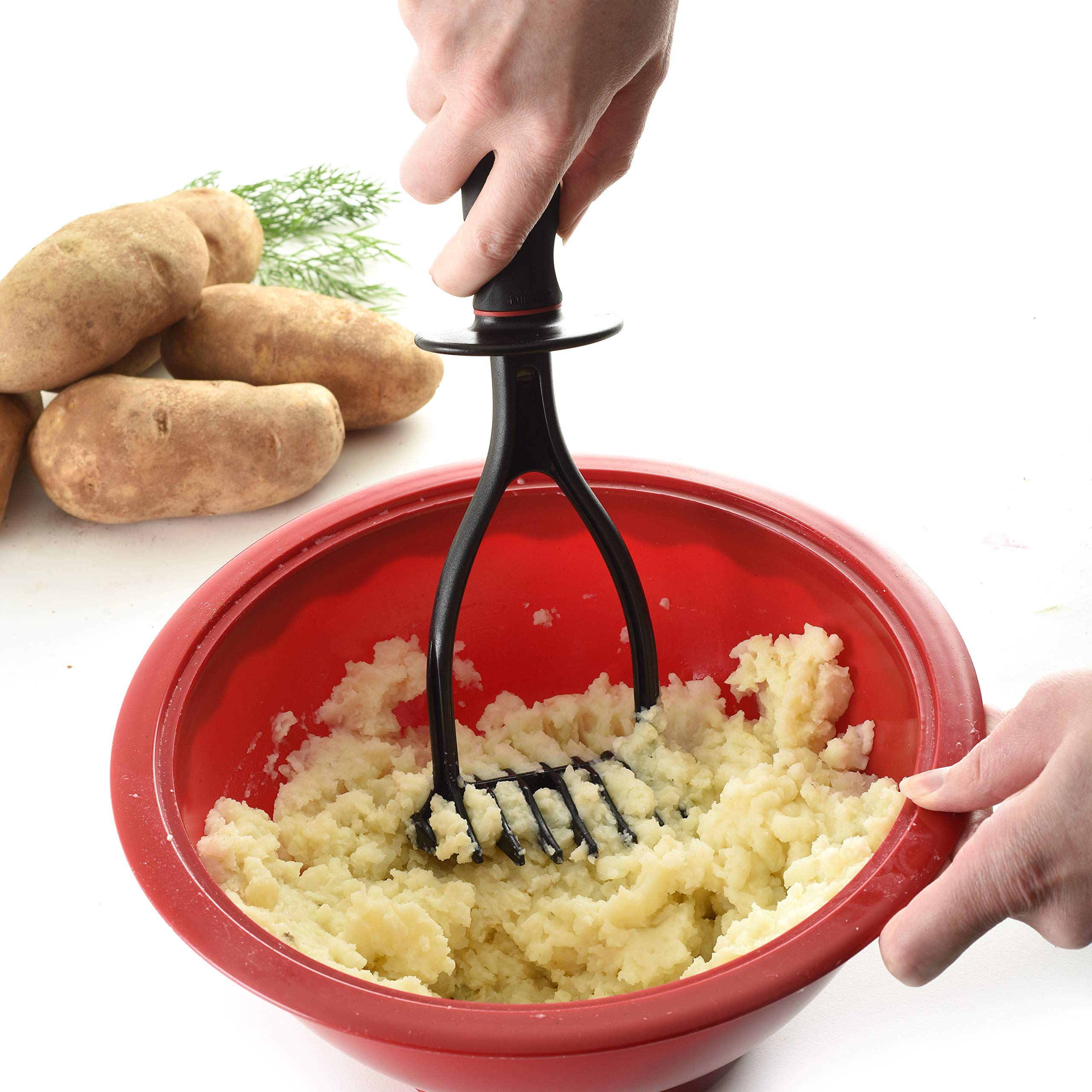 Norpro Black Nylon 11 Inch Potato Masher, 3.75 X 3.5 X 11
