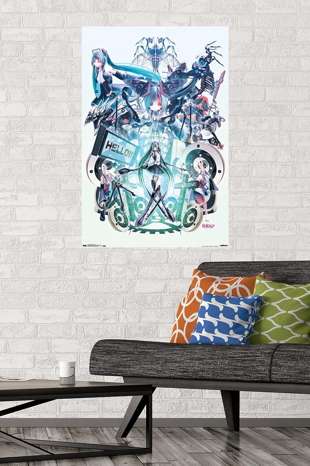 Trends International Hatsune Miku - Hello Wall Poster, 22.375'' X 34'', Unframed Version