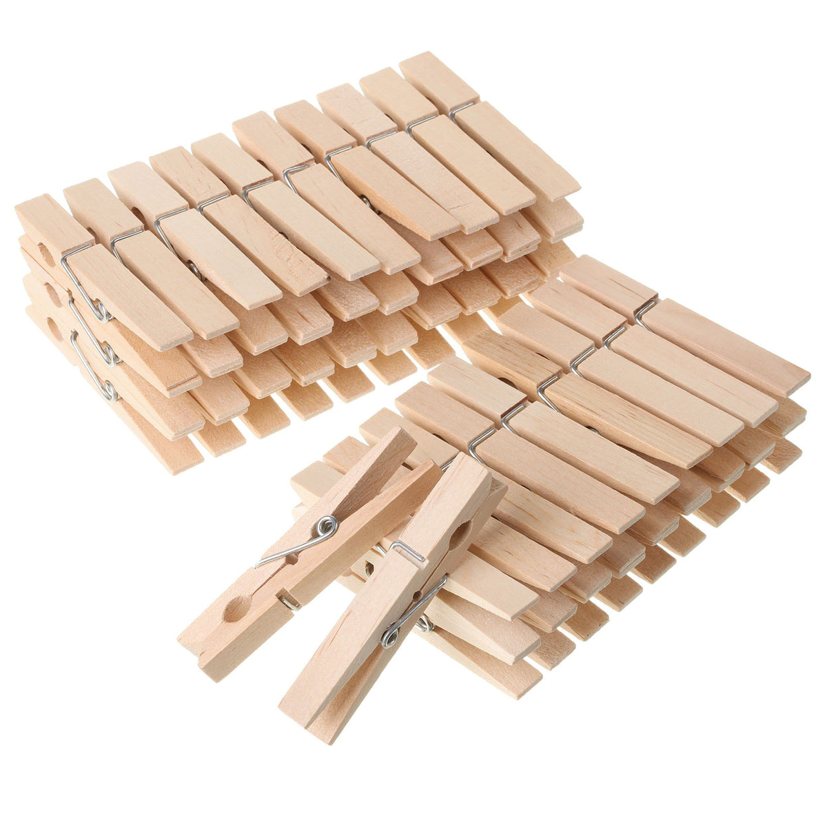Mr. Pen- Wooden Clothes Pins, Natural Wood, 50 Pack, 2.9 Inch, Rust Resistant Clothes Pins Wooden, Clothes Pins For Classroom, C